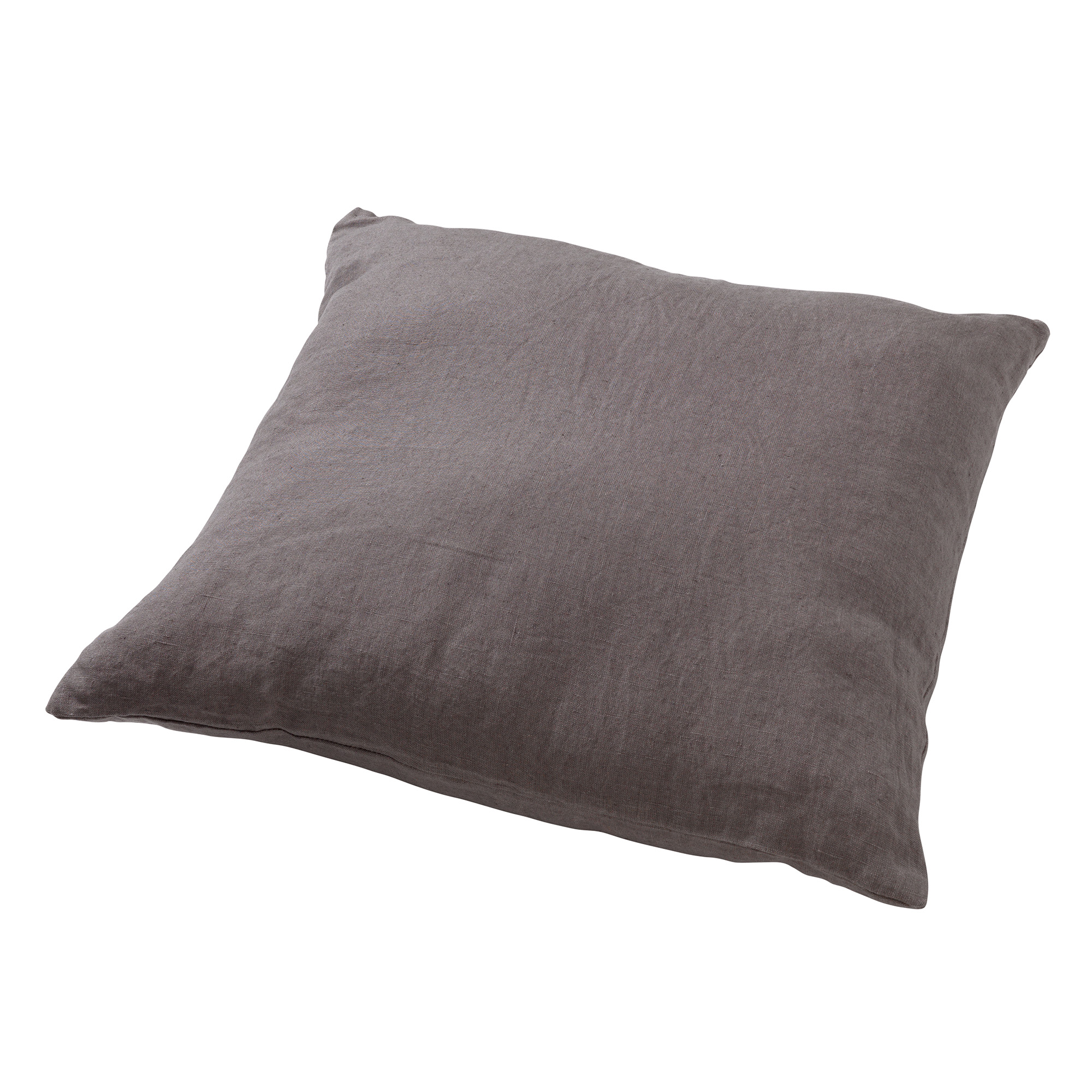 LINN - Sierkussen linnen Charcoal Gray 45x45 cm - grijs