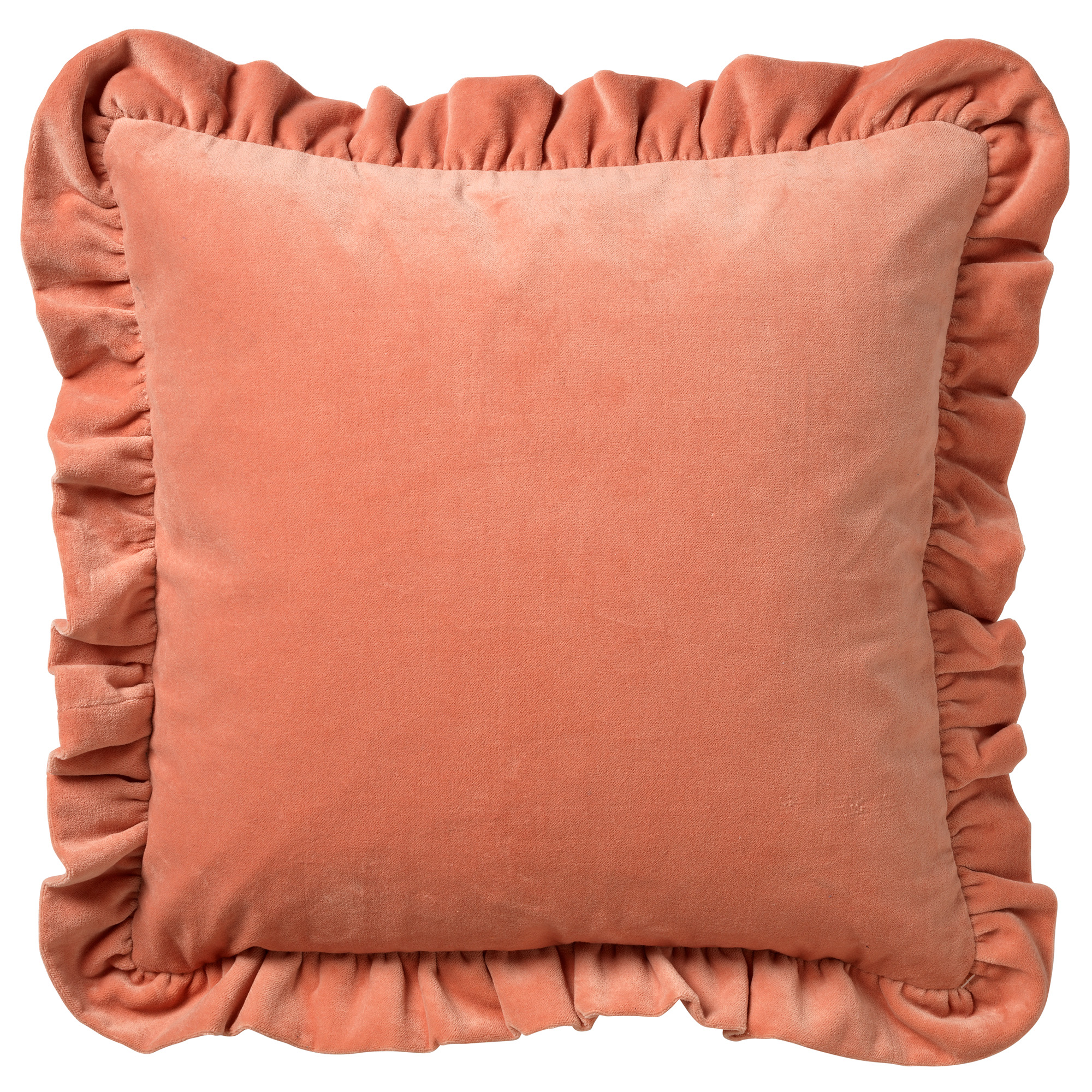 YARA - Sierkussen velvet Muted Clay 45x45 cm - roze