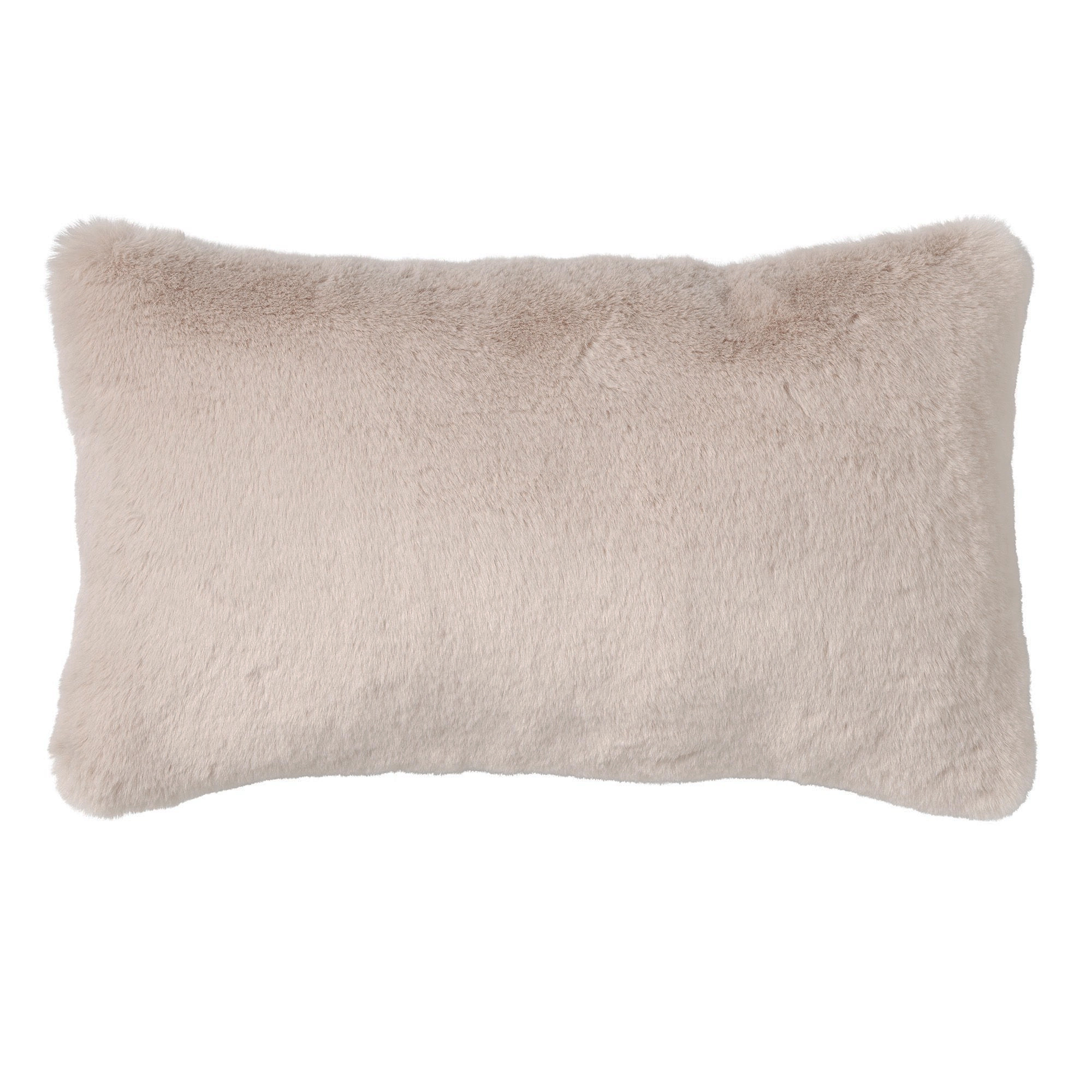 ZAYA - Kussenhoes 30x50 cm - bontlook - effen kleur - Pumice Stone - beige