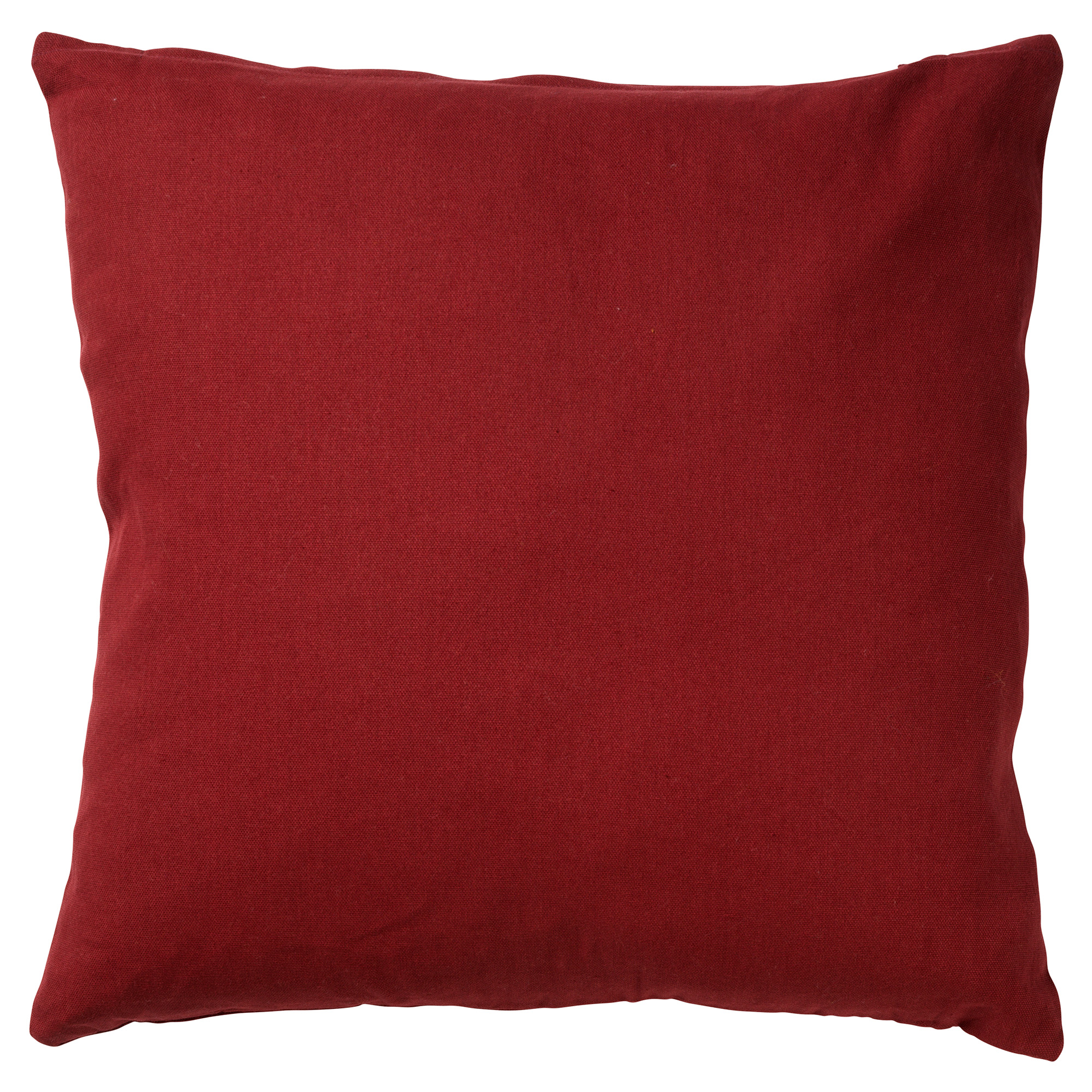 JAMES - Sierkussen 45x45 cm - duurzaam katoen - effen kleur - Merlot - rood