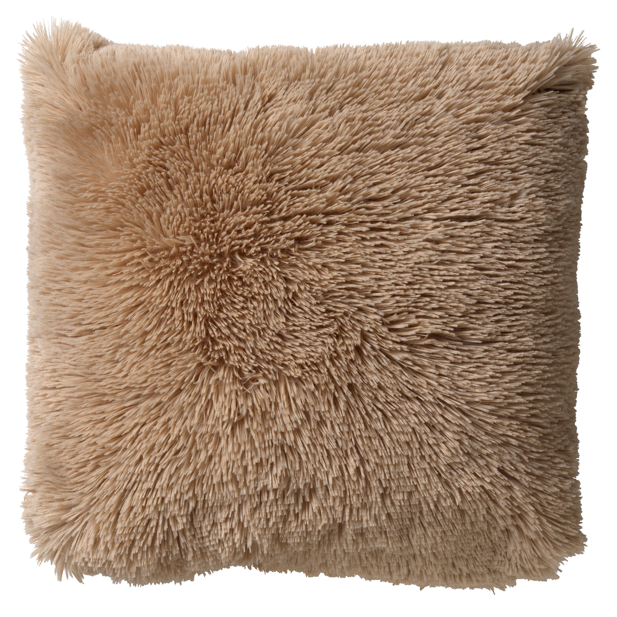 FLUFFY - Sierkussen 60x60 cm - superzacht - XL kussen - Pumice Stone - beige 