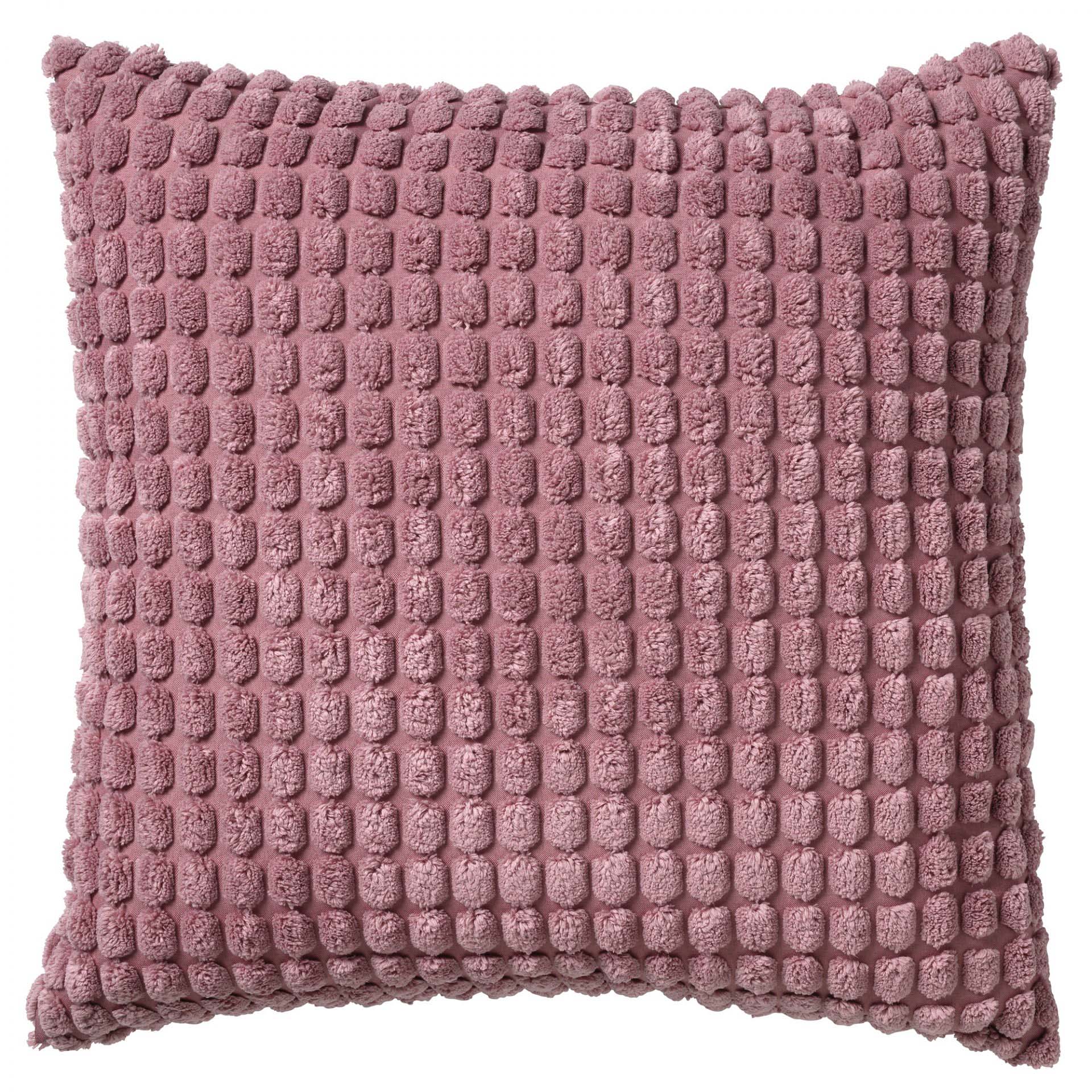 ROME - Sierkussen 45x45 cm - 100% polyester - effen kleur - Heather Rose - roze
