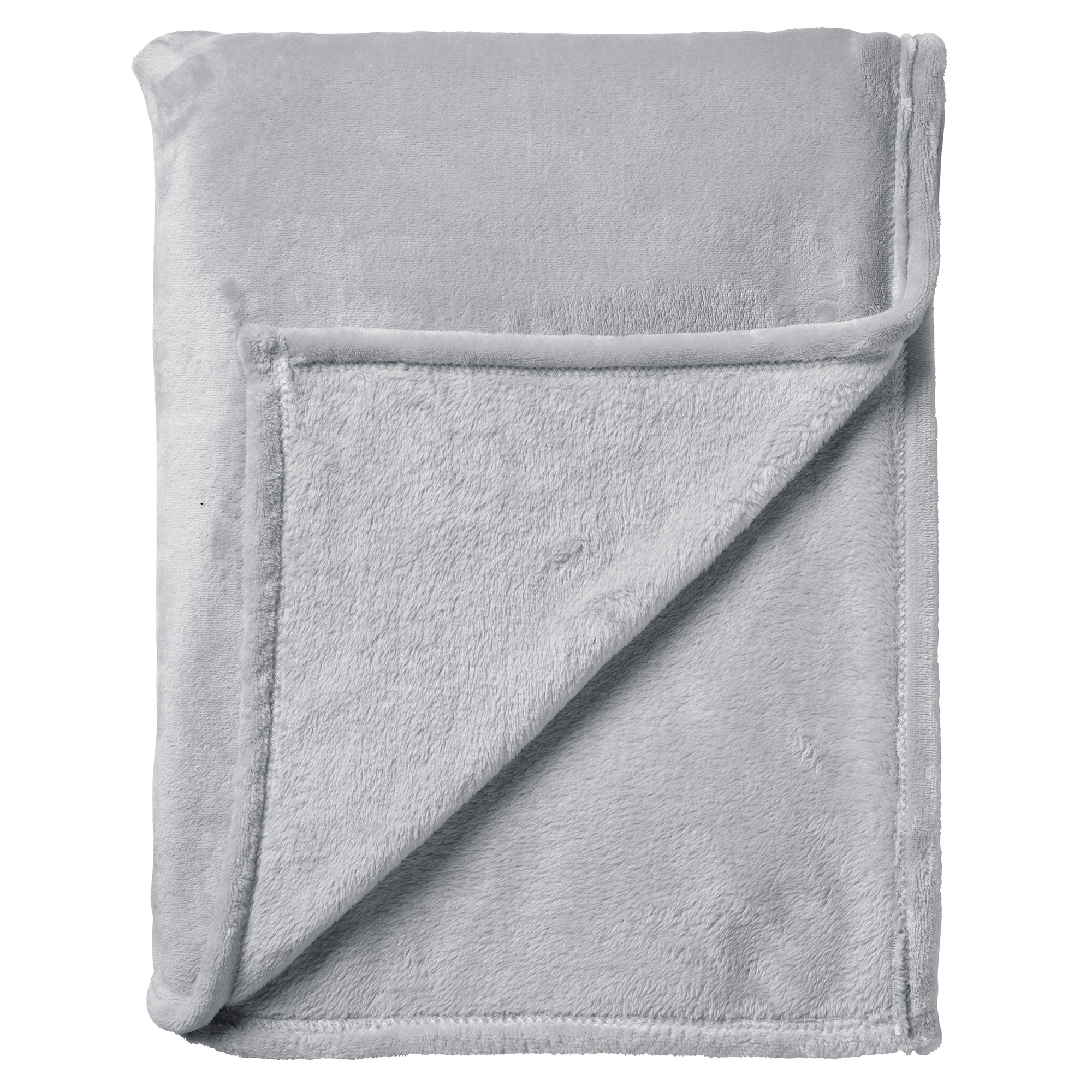 BILLY - Plaid flannel fleece 150x200 cm - Micro Chip - grijs - superzacht