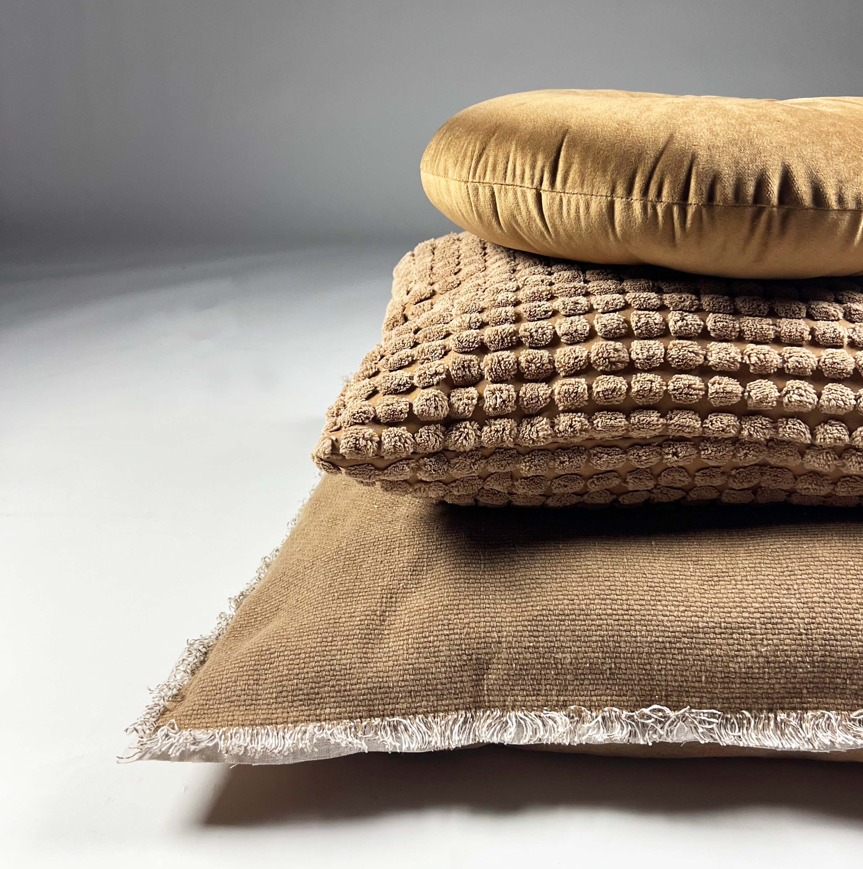 BURTO - Kussenhoes van gewassen katoen Tobacco Brown 60x60 cm - bruin BURTO - Kussenhoes van gewassen katoen Tobacco Brown 60x60 cm - bruin
