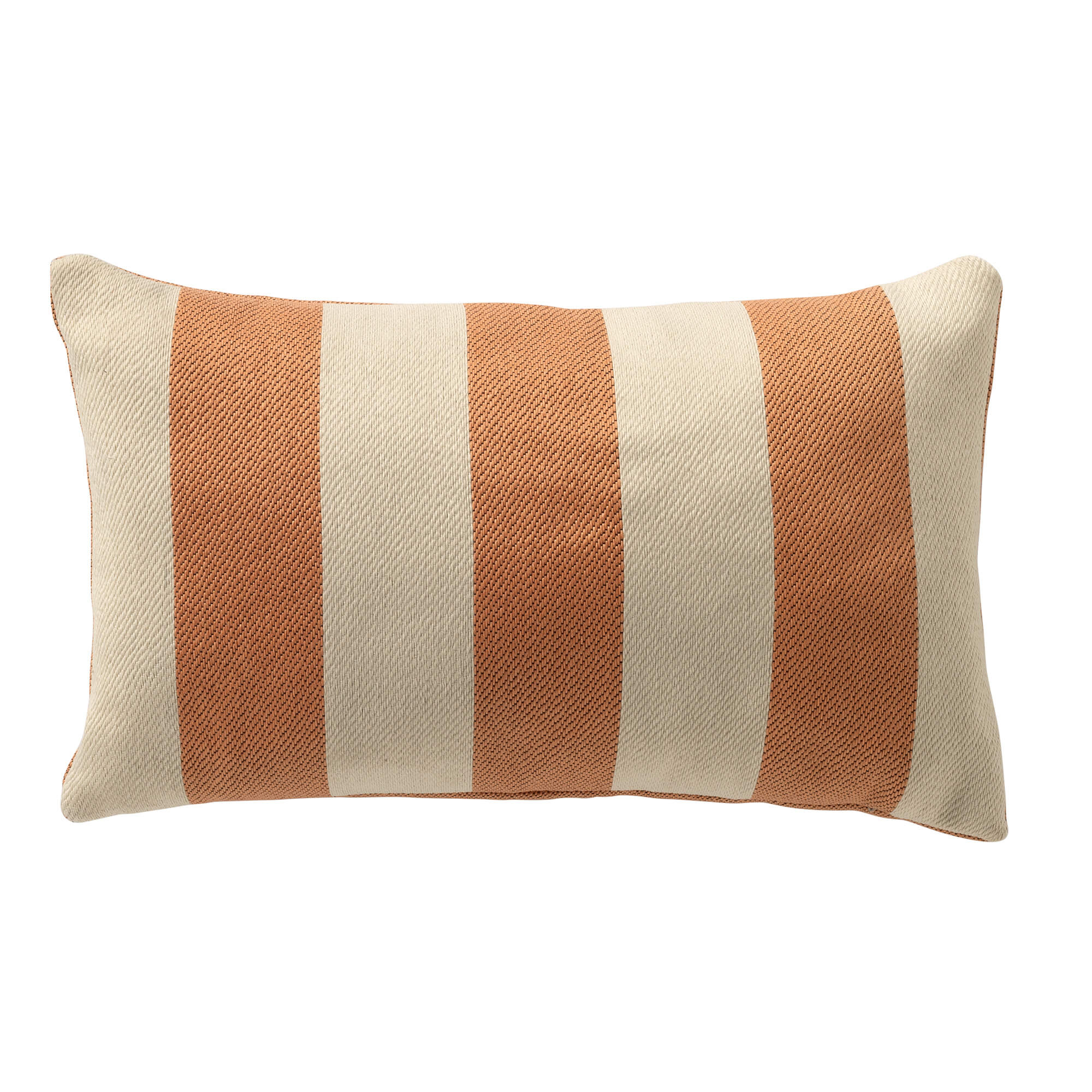 CYRUS - Buitenkussen 30x50 cm - waterafstotend en uv-bestendig - gestreept - Peach Bloom - rood