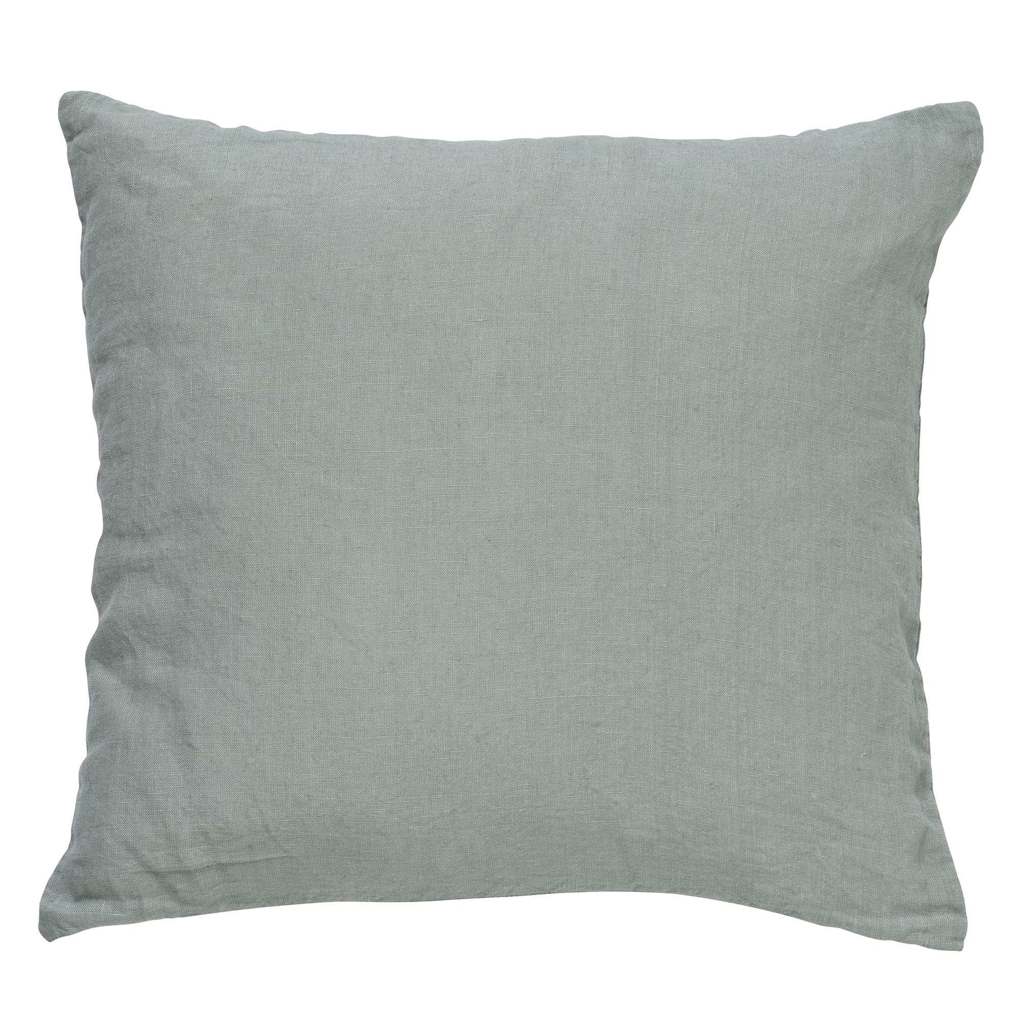 LINN - Sierkussen 45x45 cm - 100% linnen - effen kleur - Jadeite - lichtgroen