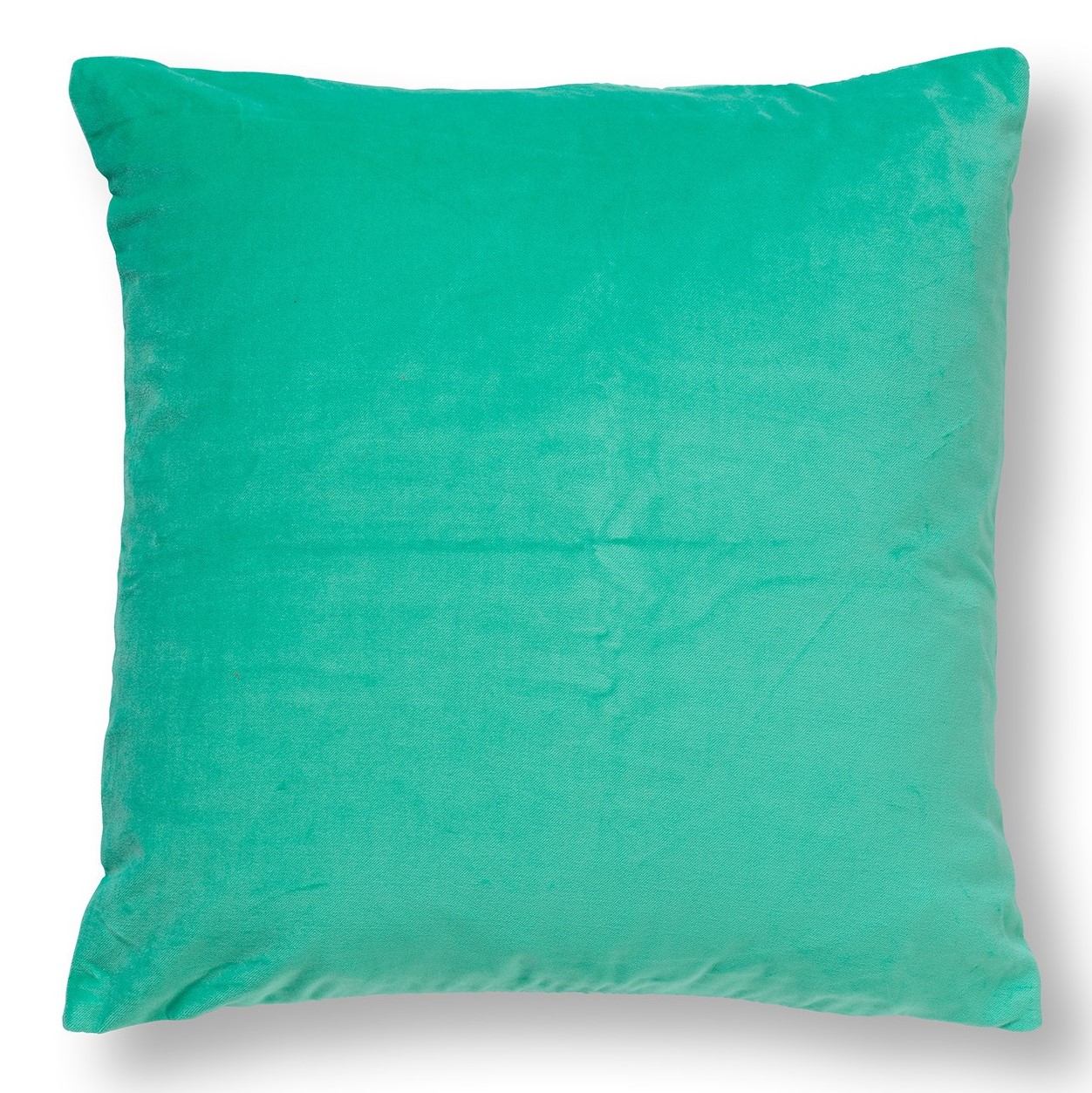PEMM - Kussenhoes velvet 45x45 cm - Beveled Glass - groen - blauwe streepjes
