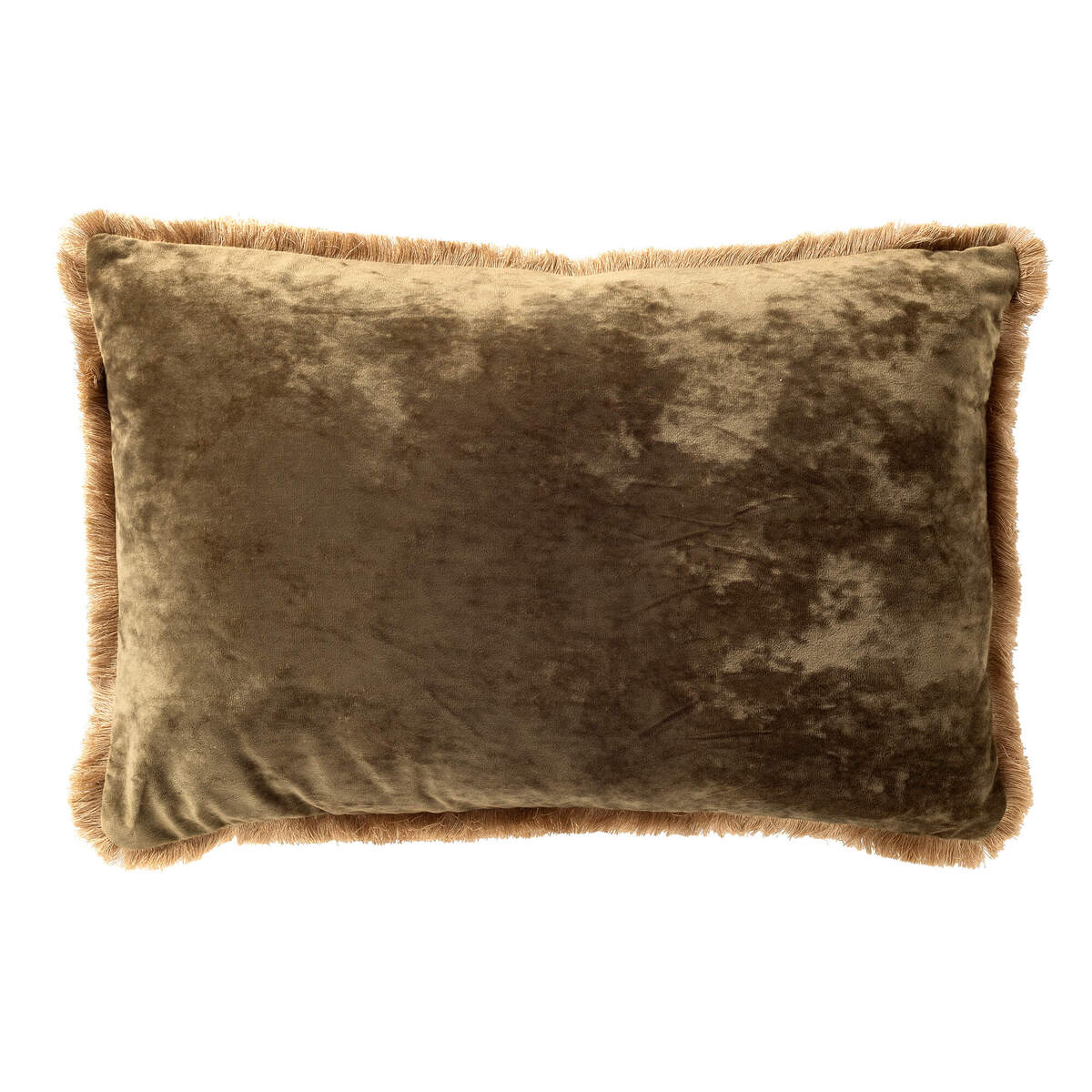 SKYLER - sierkussen 40x60 cm - fluweel - Military Olive - groen