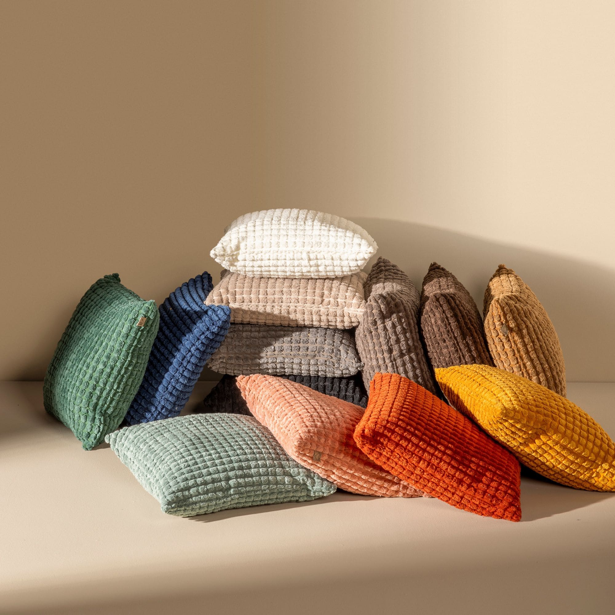 ROME - Sierkussen 45x45 cm - 100% polyester - effen kleur - Sagebrush Green - groen