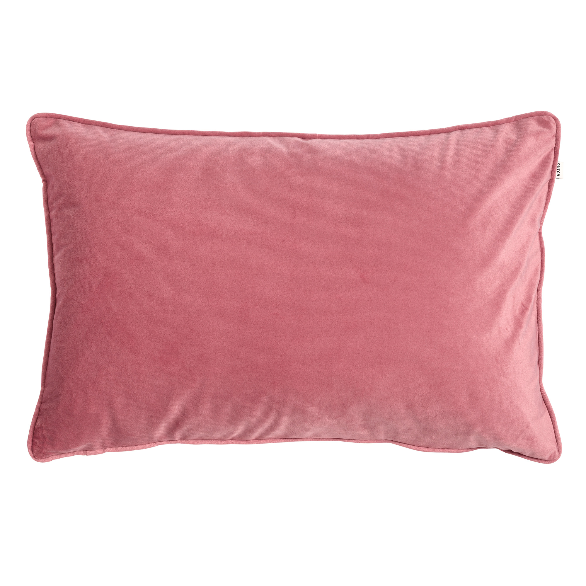 FINN - Sierkussen 40x60 cm - velvet - effen kleur - Dusty Rose - roze