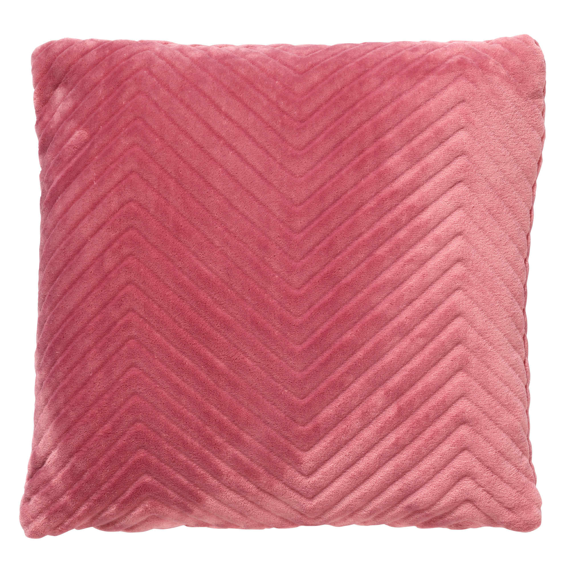 ZICO - Kussenhoes zigzag 45x45 cm Dusty Rose - roze - superzacht