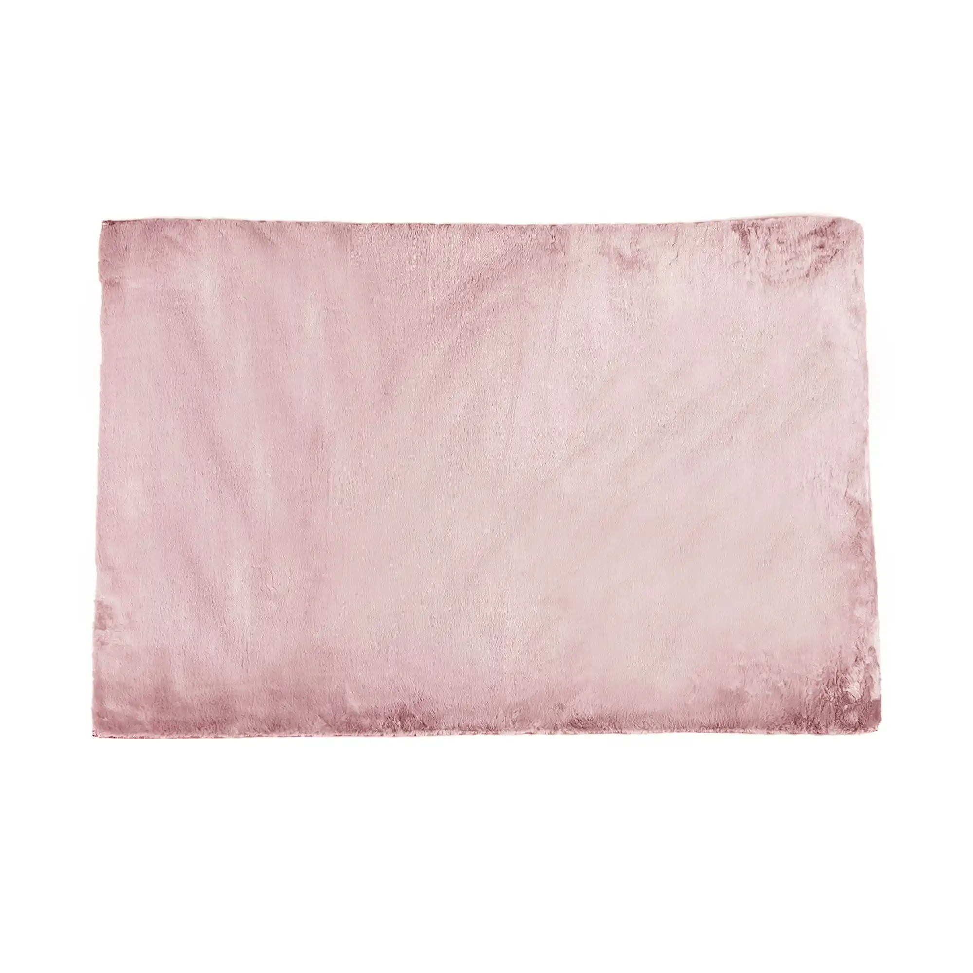 KIMMY - Vloerkleed 100x150 cm -  imitatiebont - Pale Mauve - roze