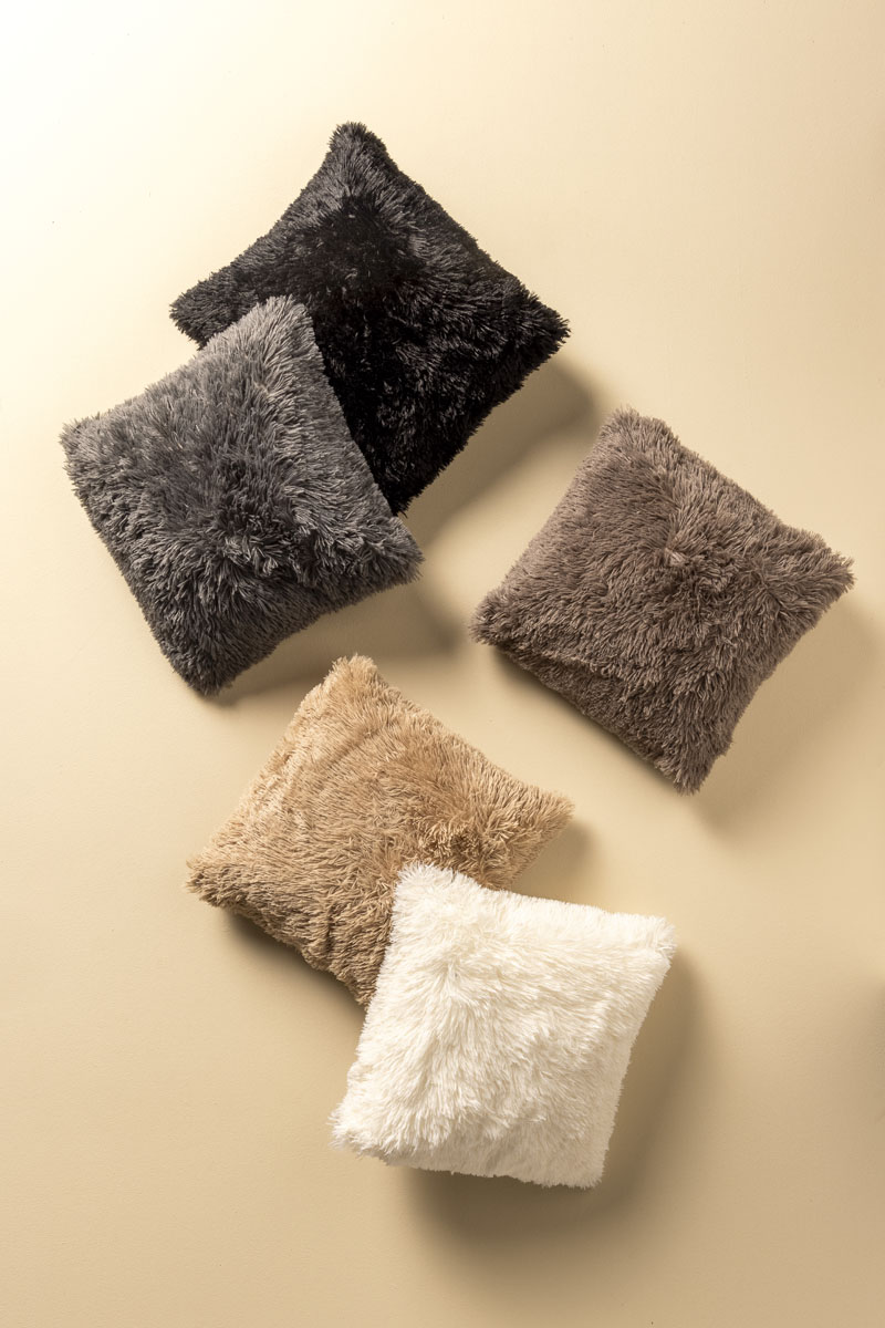 FLUFFY - Sierkussen 45x45 cm - superzacht - effen kleur - Pumice Stone - beige FLUFFY - Sierkussen 45x45 cm - superzacht - effen kleur - Pumice Stone - beige