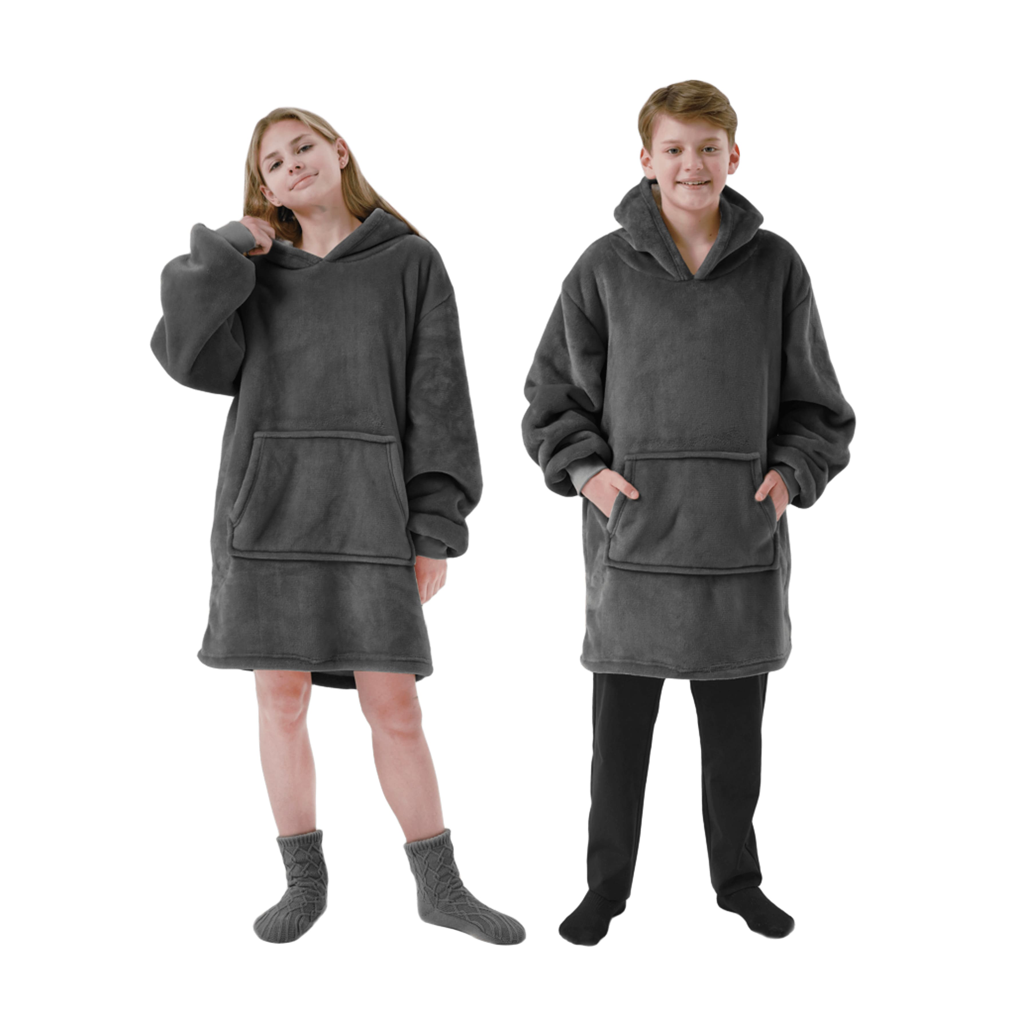 SHERRY - hoodie 60x90 cm - tieners - Raven - zwart