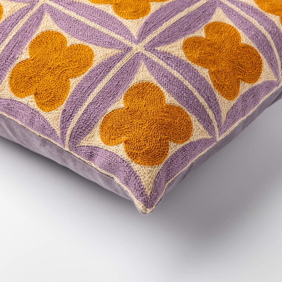 CLOVER - sierkussen 30x50 cm - Rhapsody - paars