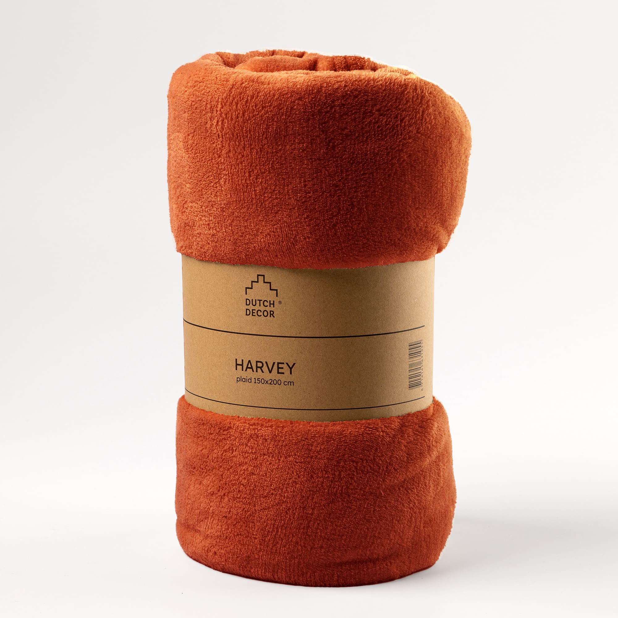 VOORDEELSET - 3-delig - Rome & Harvey - 2 sierkussens 45x45 cm - 1 plaid 150x200 cm - oranje
