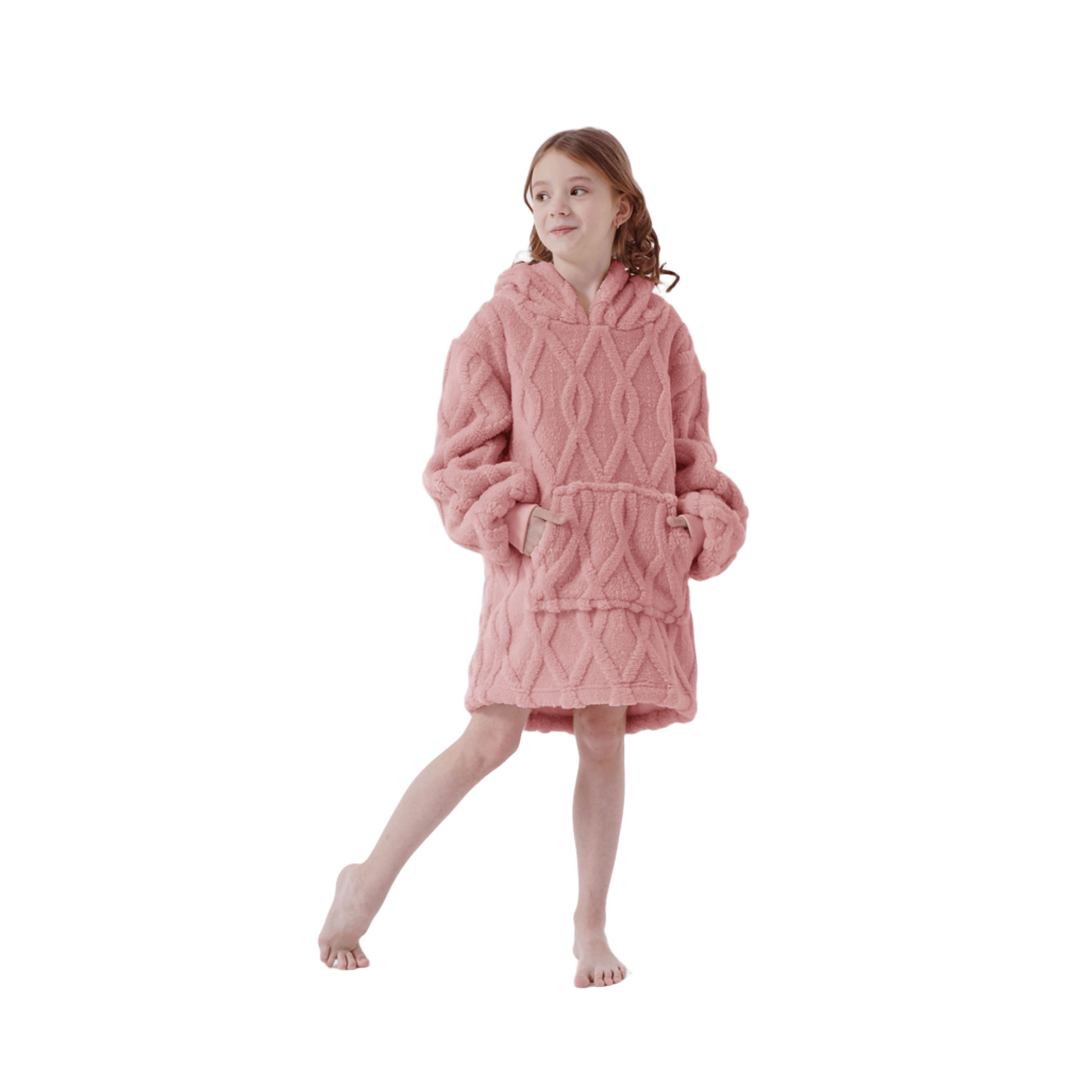 ROSETTA - hoodie 50x70 cm - kinderen - Rose Tan - roze