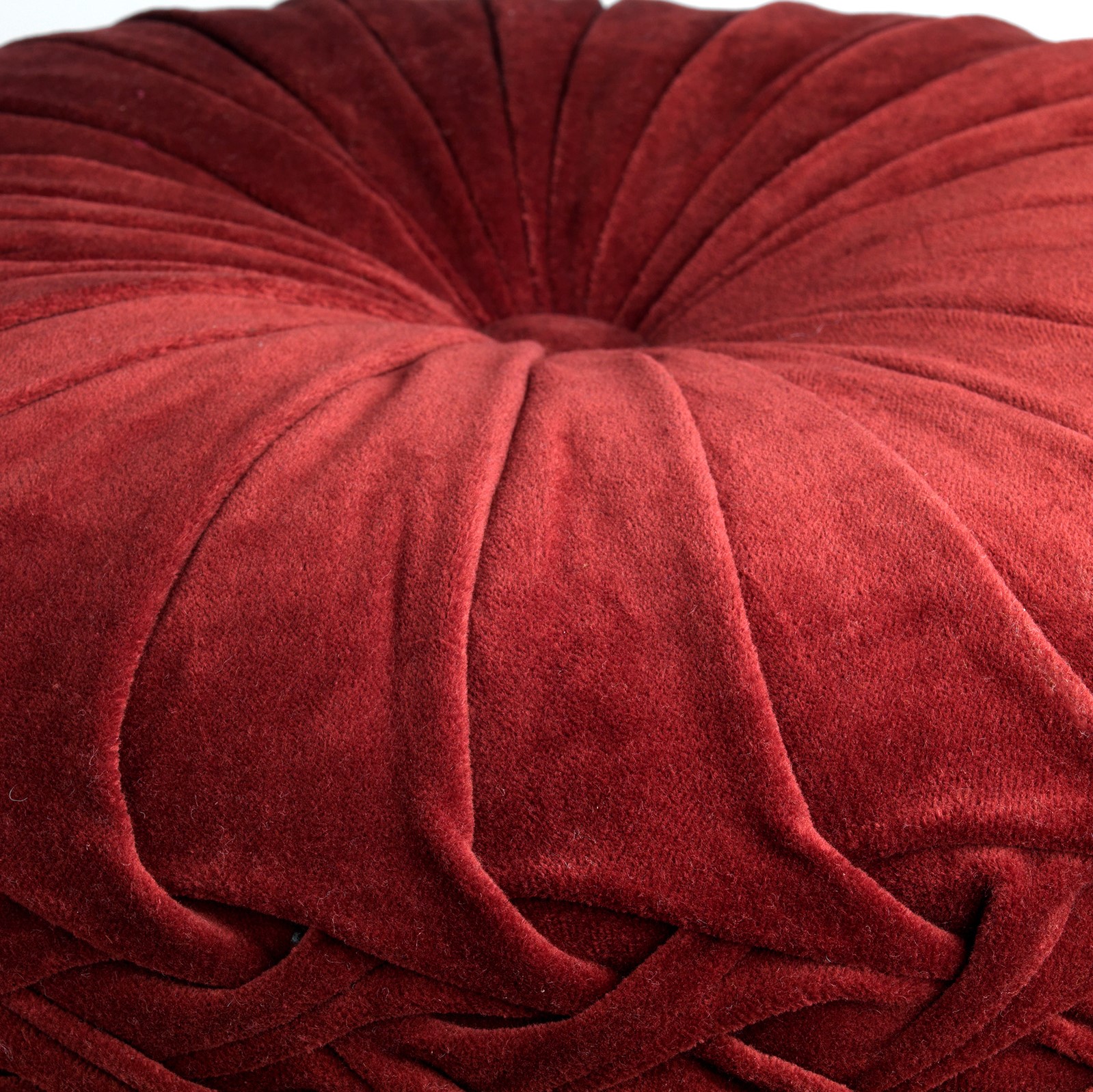 KAJA - Sierkussen rond velvet Merlot 40 cm KAJA - Sierkussen rond velvet Merlot 40 cm