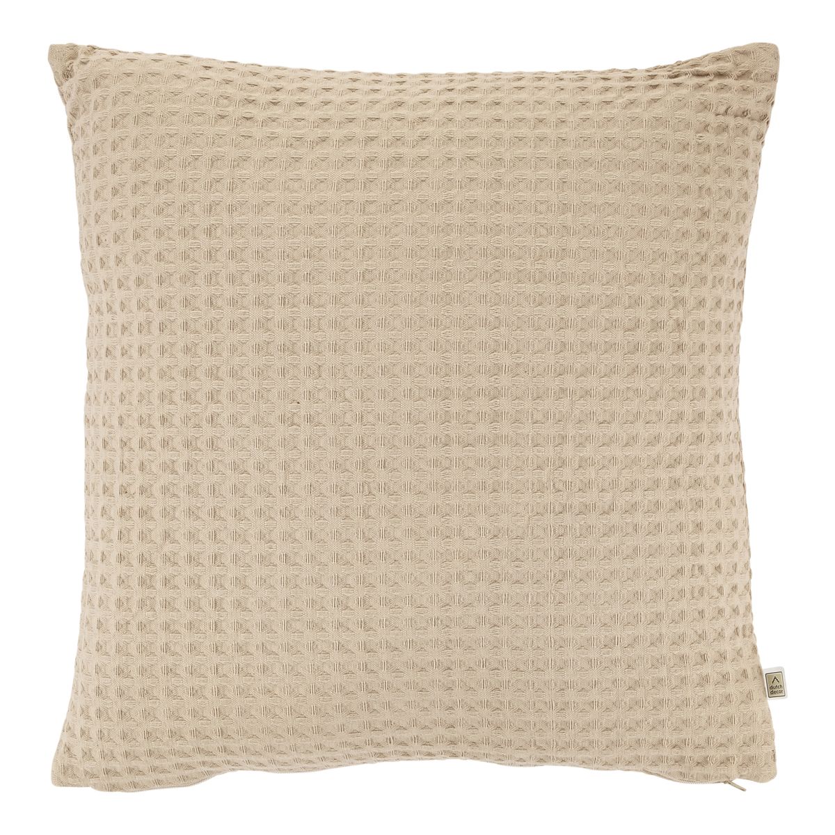 TRESA - Sierkussen 45x45 cm - zand - beige - hoes van 100% katoen