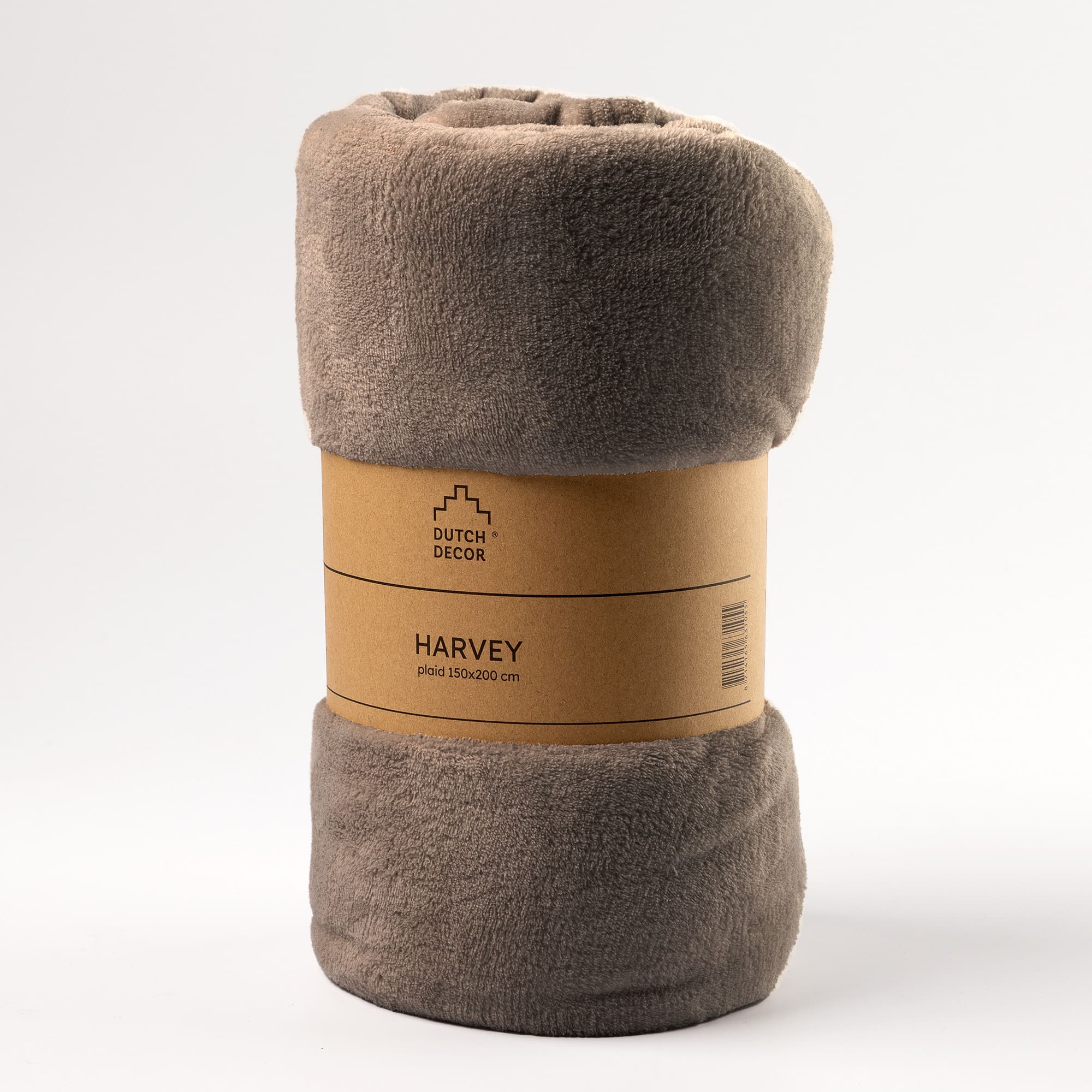 VOORDEELSET - 3-delig - Cosy Corner - 2 sierkussens 45x45 cm - 1 plaid 150x200 cm - taupe