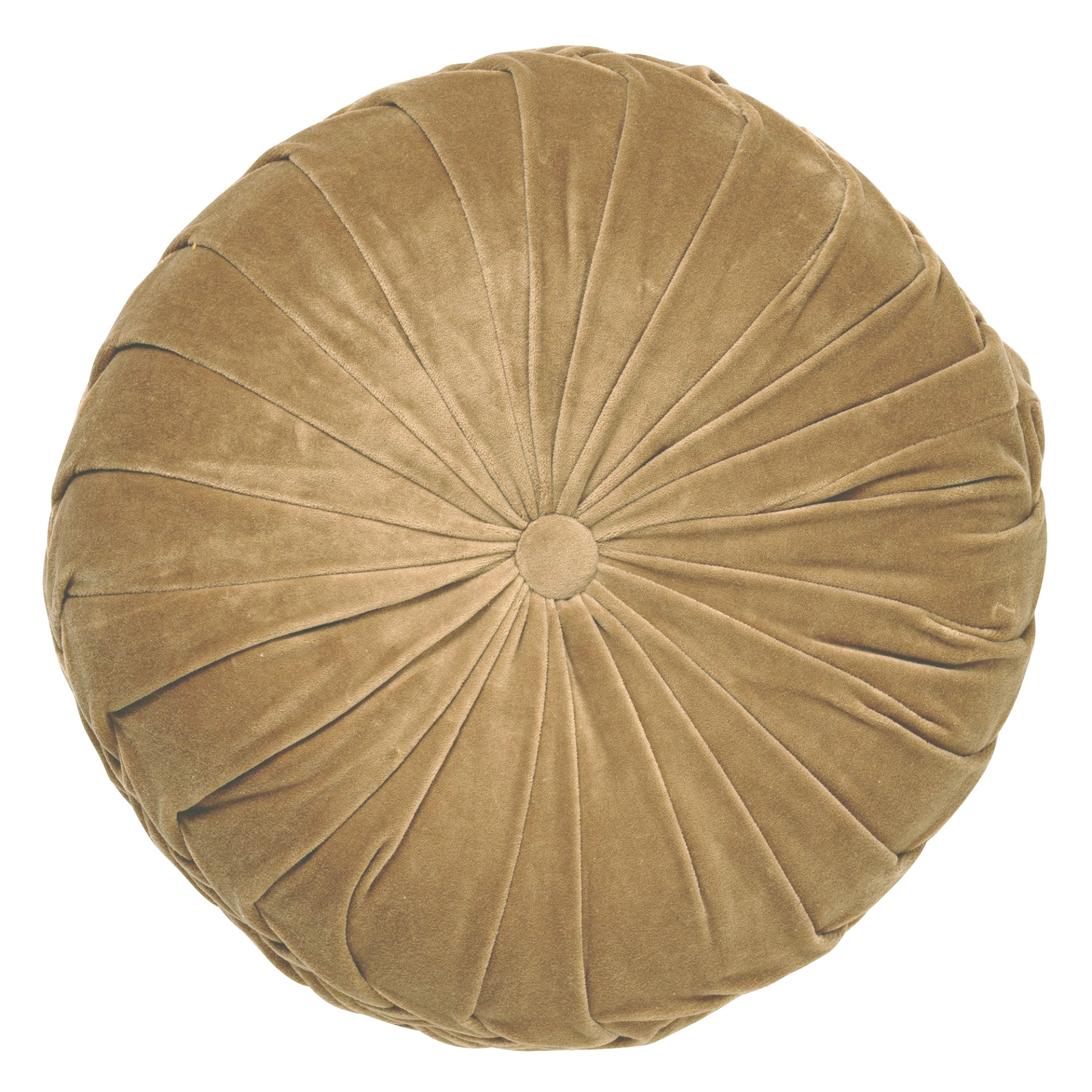 KAJA - Sierkussen rond velvet 40 cm - Tobacco Brown - bruin KAJA - Sierkussen rond velvet 40 cm - Tobacco Brown - bruin