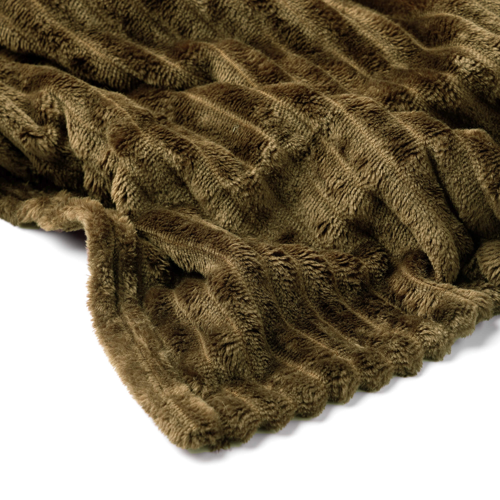 MARTHY - Plaid 140x180 cm - Military Olive - Groen