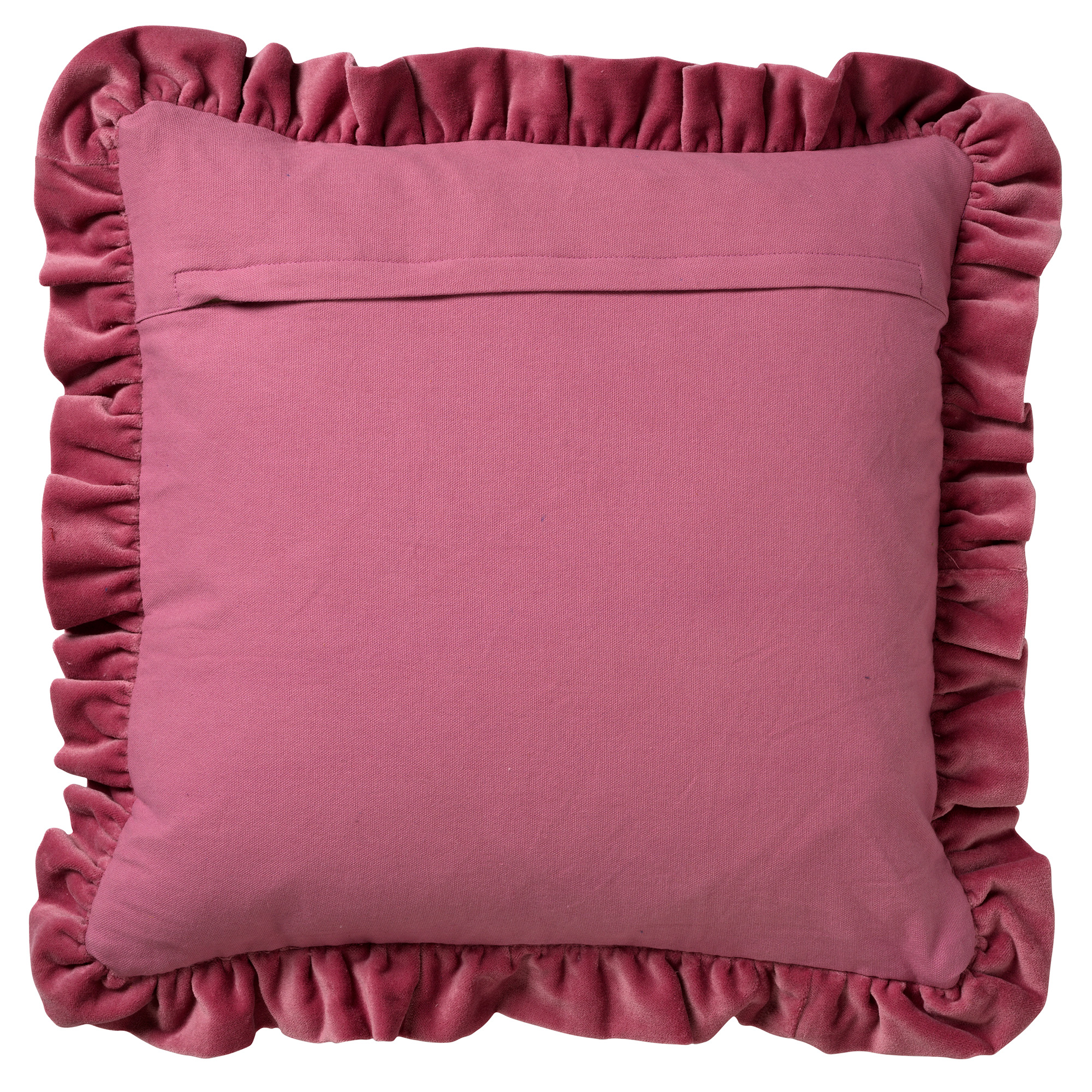 YARA - Kussenhoes 100% katoen 45x45 cm - velvet - Heather Rose - roze