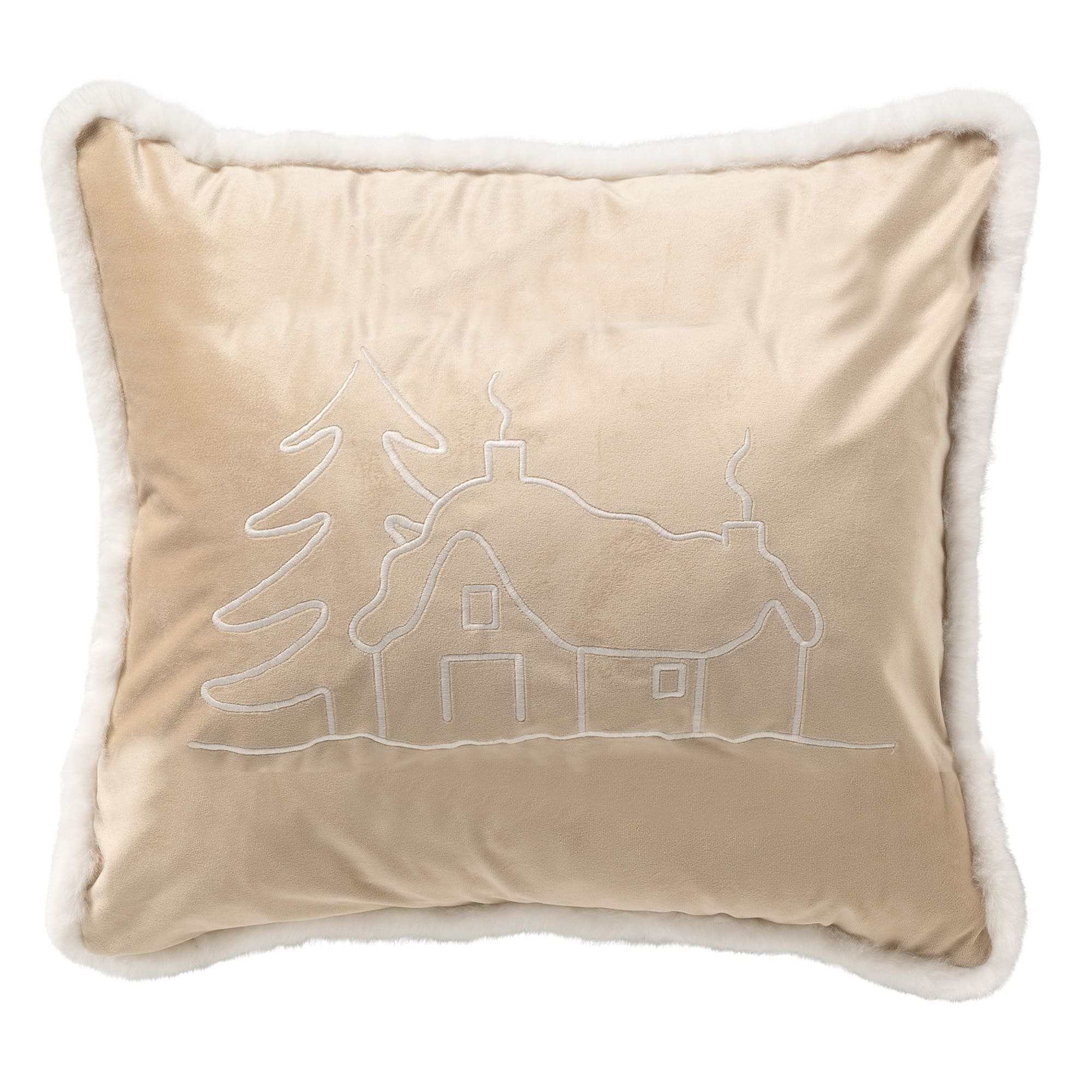 ALPES - Cushion 45x45 cm - Bleached Sand 