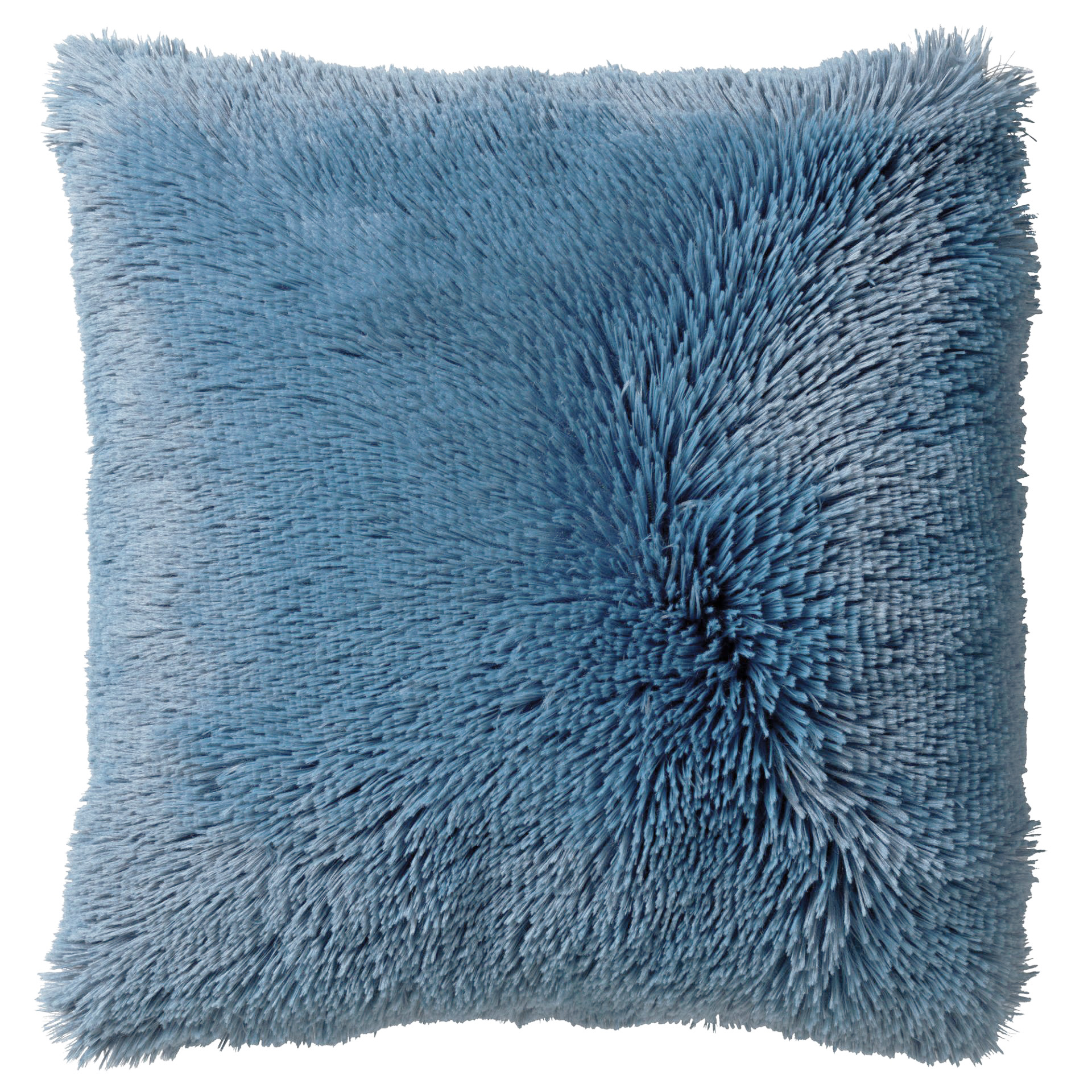 FLUFFY - Sierkussen 60x60 cm - superzacht - XL kussen - Provincial Blue - blauw