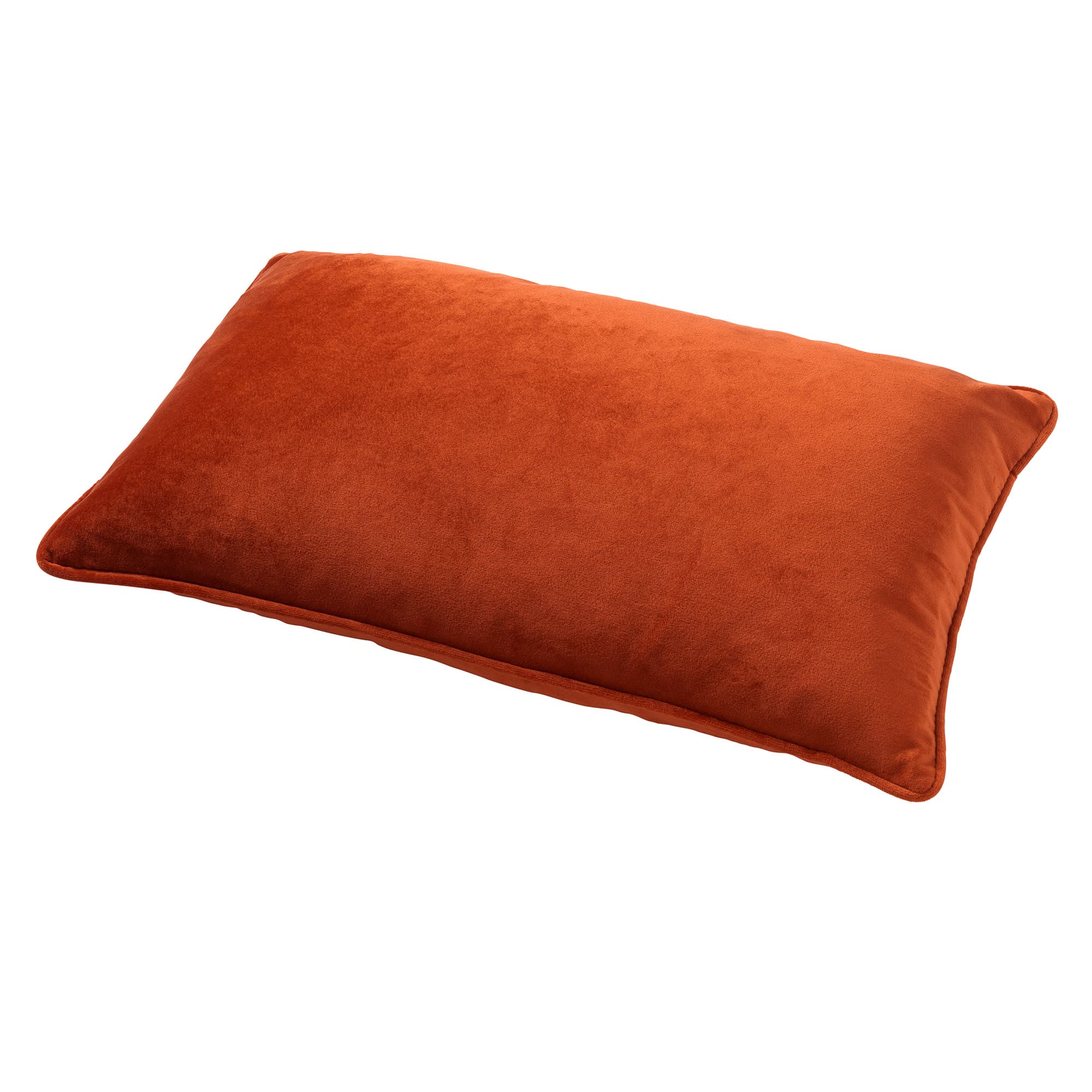 FINN - Sierkussen 40x60 cm - velvet - effen kleur - Potters Clay - oranje