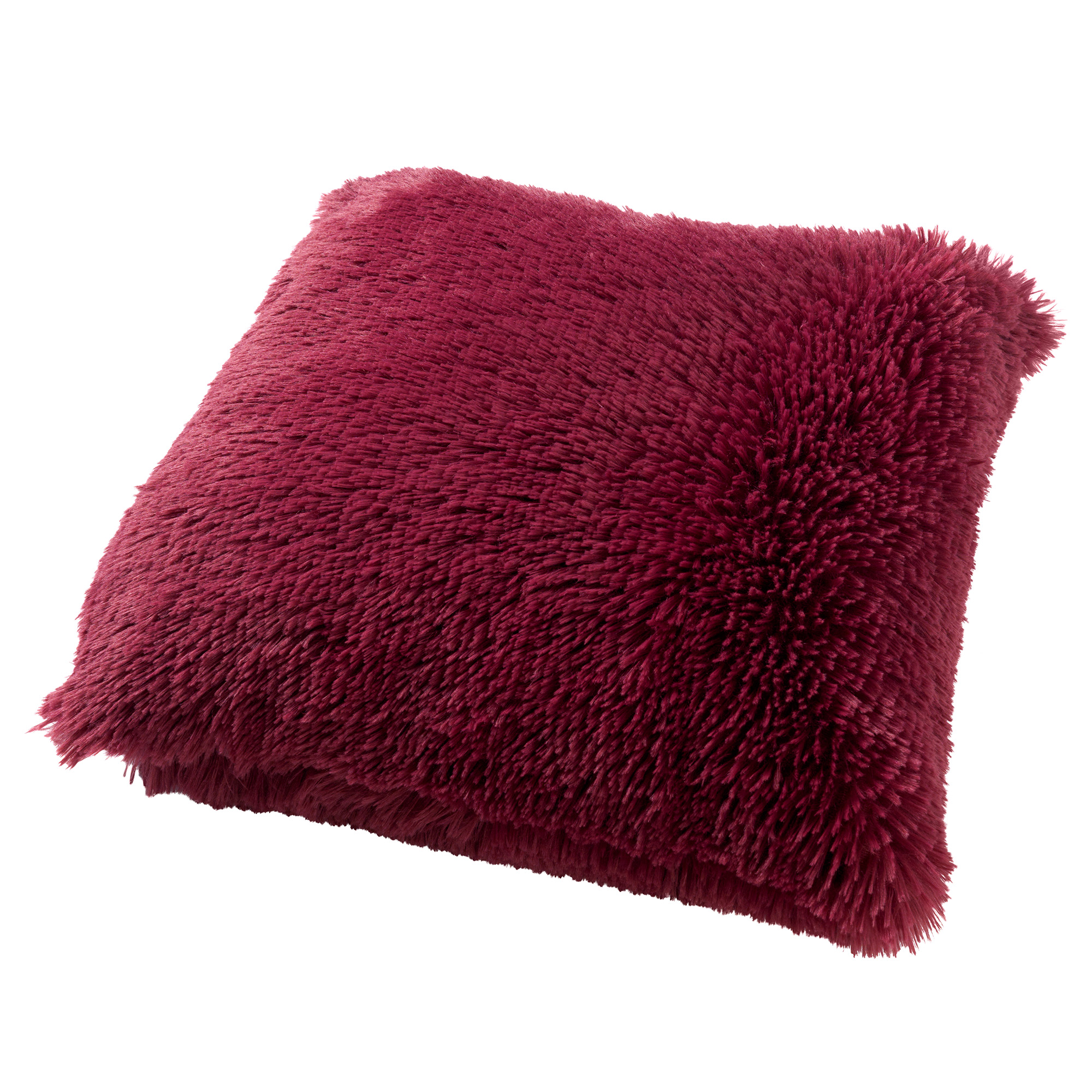 Respectievelijk Gestaag Elektropositief FLUFFY - Sierkussen unikleur 45x45 cm - Red Plum - roze | SIERKUSSEN |  DDL0220100235