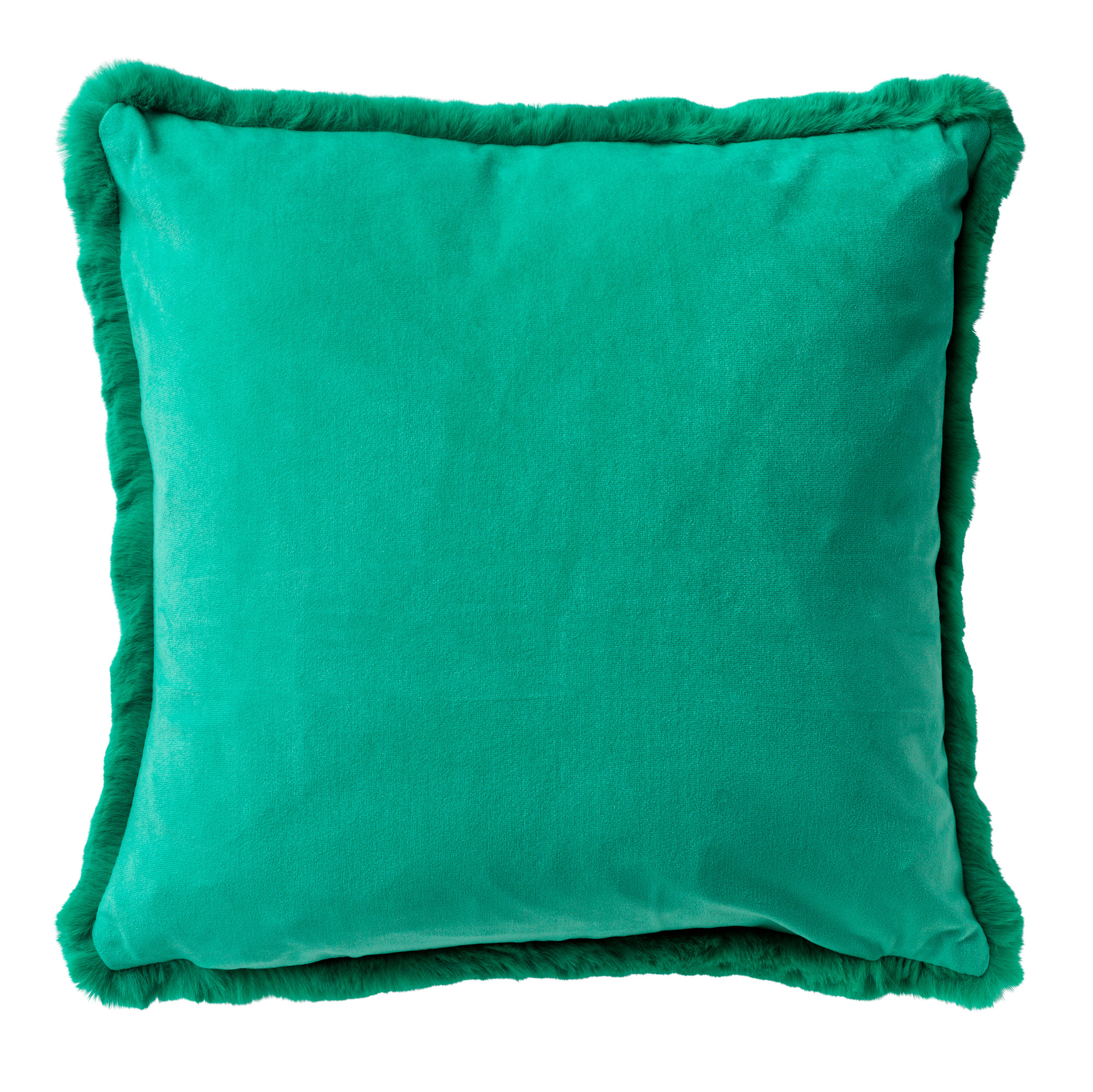ZAYA - Sierkussen unikleur 45x45 cm - Emerald - groen - superzacht