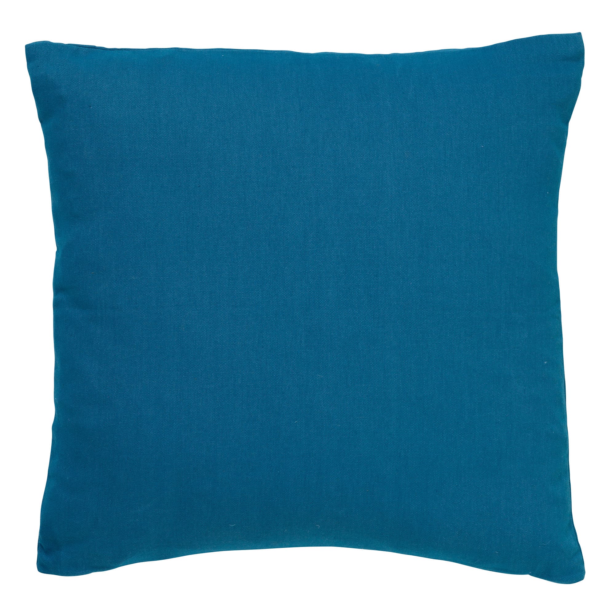 JAMES - Sierkussen 45x45 cm - duurzaam katoen - effen kleur - Provincial Blue - lichtblauw