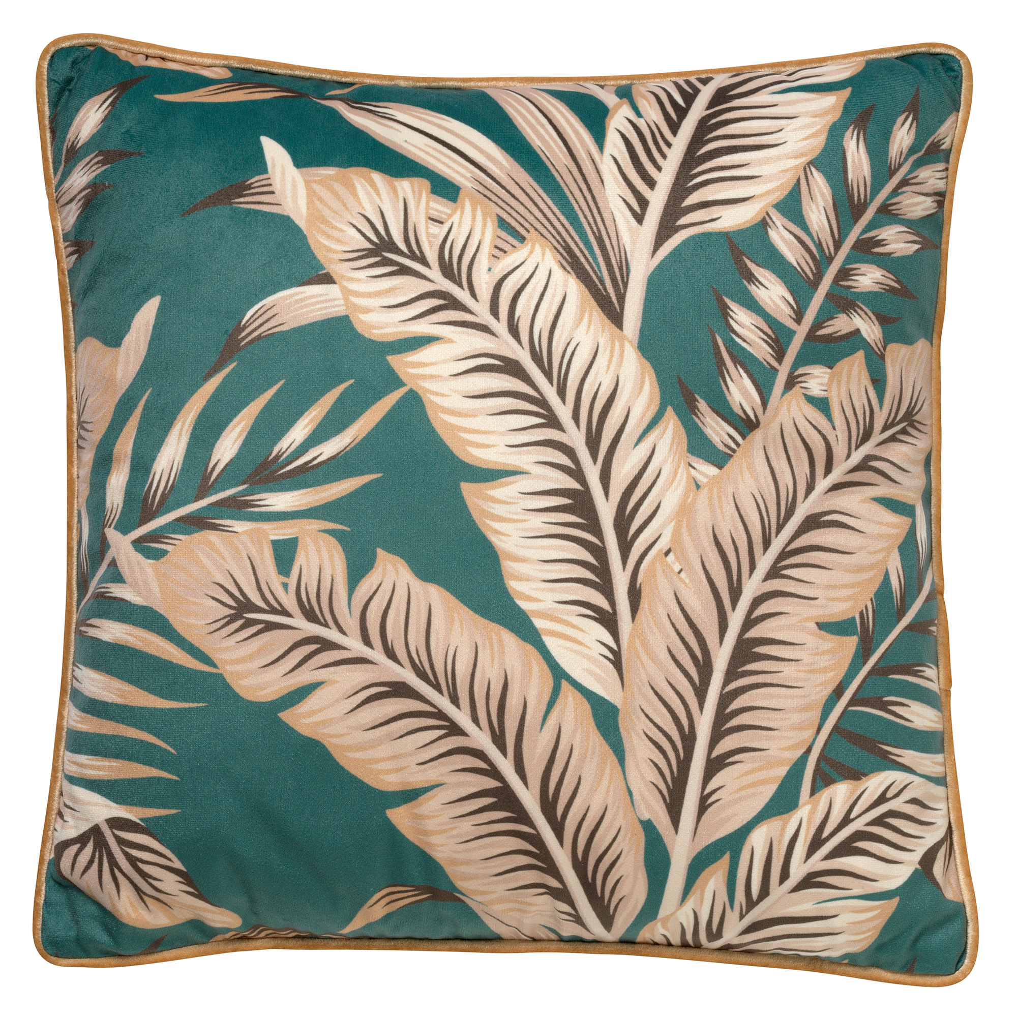 PALMER - Sierkussen velvet Sagebrush Green 45x45 cm - groen