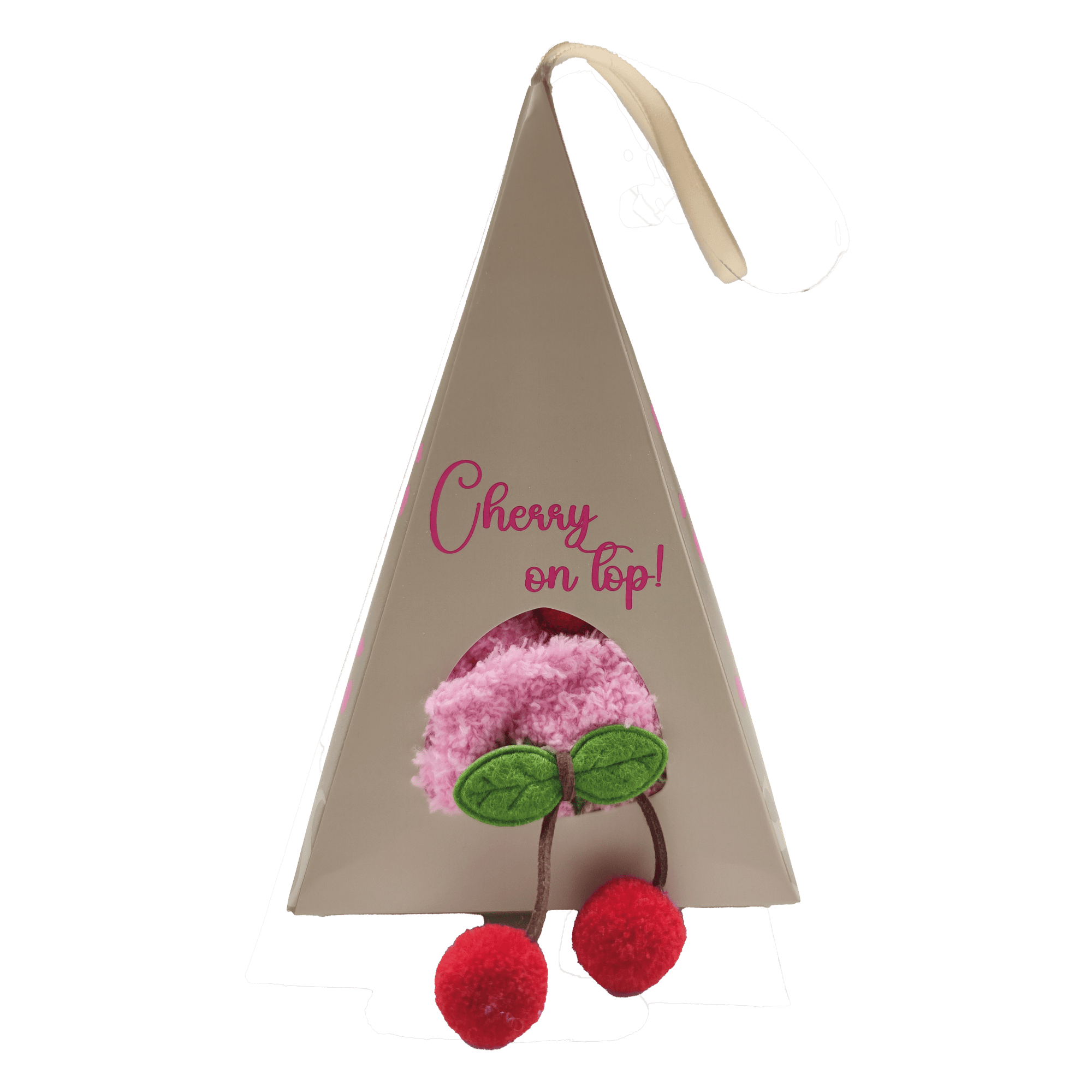 FUNNY CHERRY  huissokken - one size - kers - Rosebloom - roze