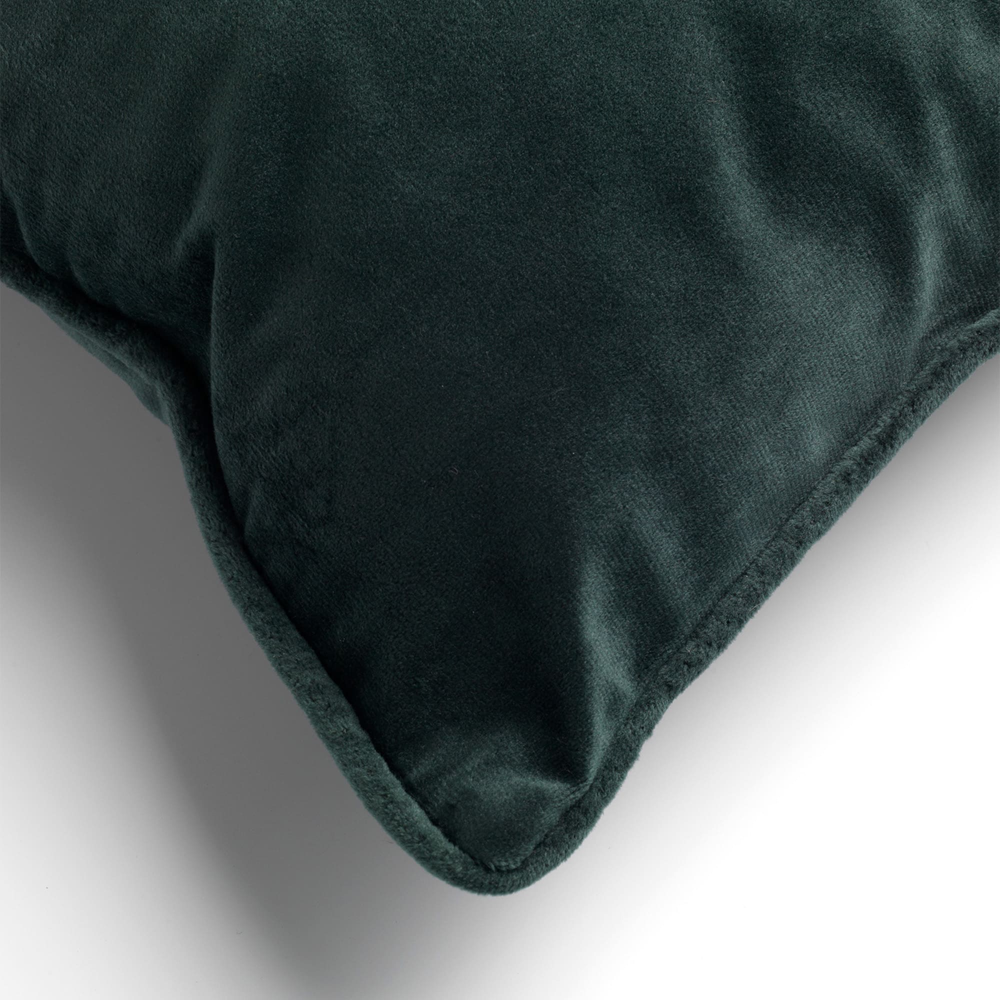 FINN - Kussenhoes 40x60 cm - velvet - effen kleur - Mountain View - donkergroen