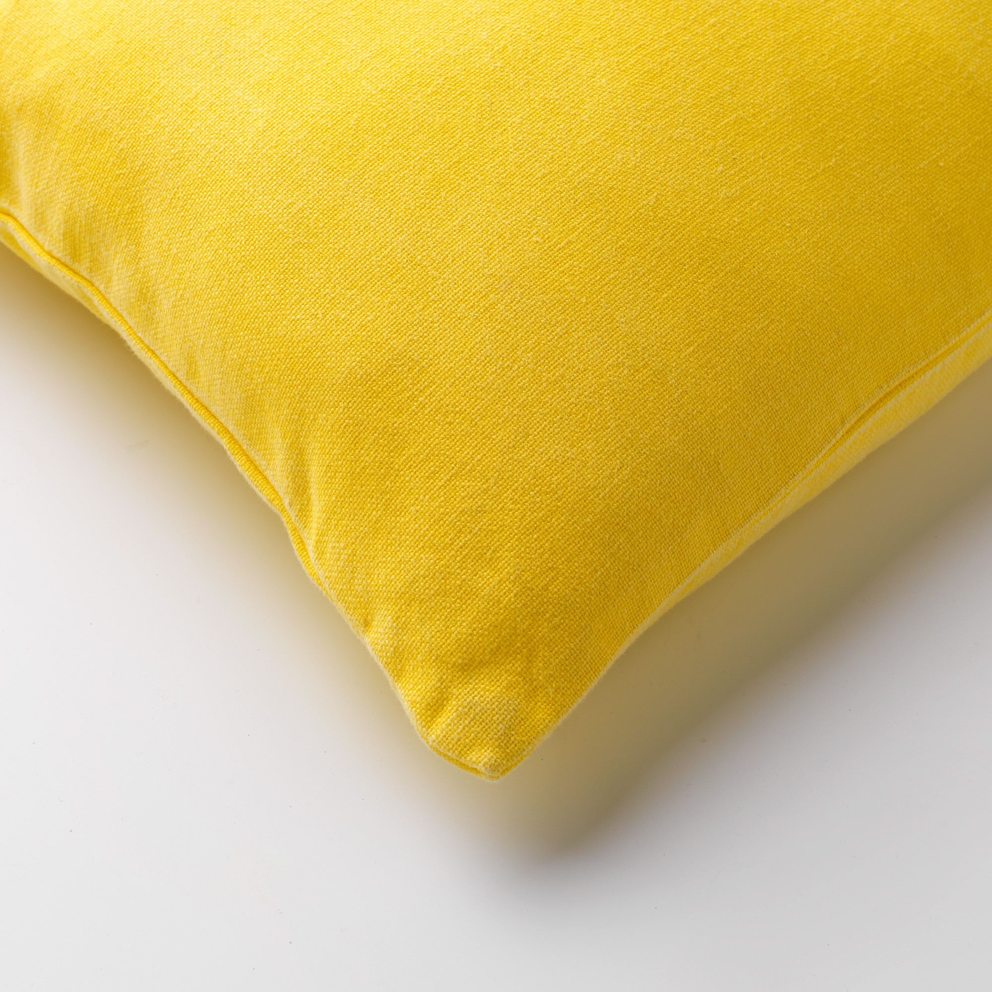 Opknappen Inspiratie Lima ANNA - Kussenhoes geel van gewassen katoen 50x50 cm | KUSSENHOES |  KHANNA50GEE