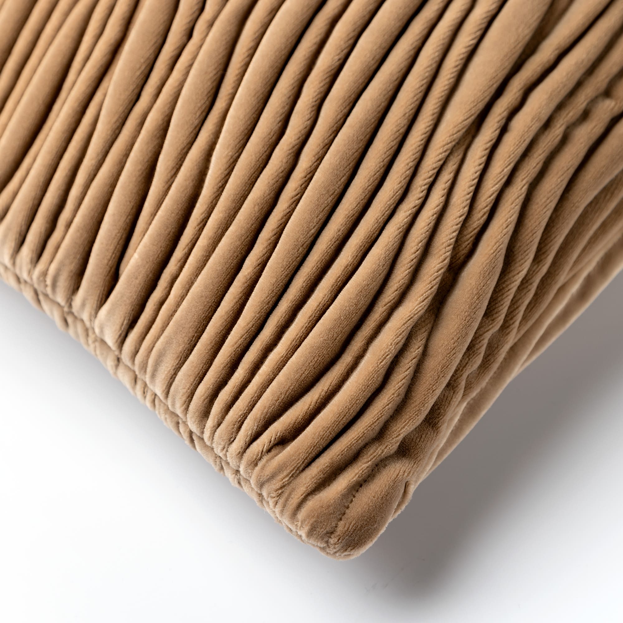 DAVIDE | Coussin 43x43 cm Natural | Marron | Hoii | Avec un rembourrage luxueux