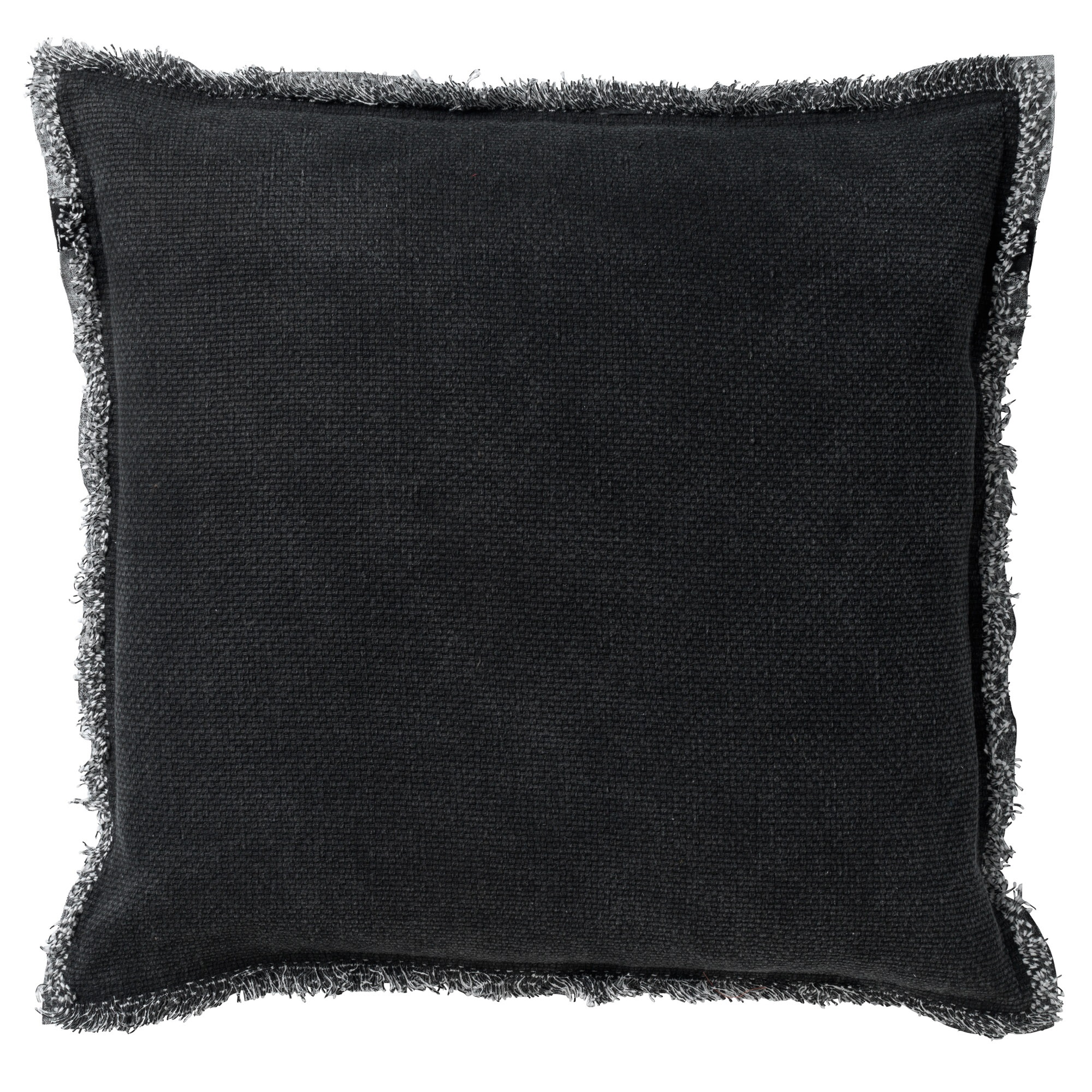 BURTO - Sierkussen van gewassen katoen Raven 60x60 cm - zwart