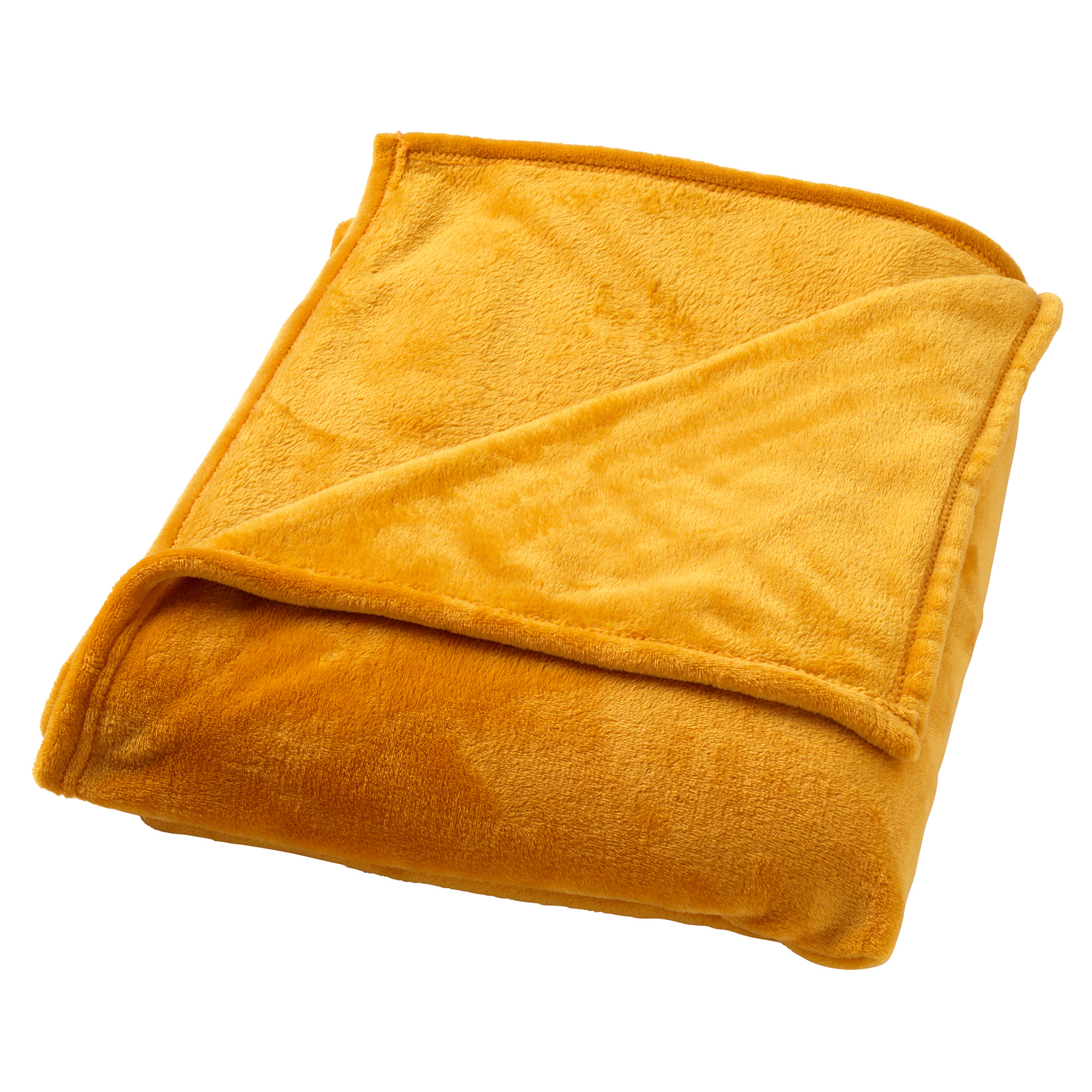 BILLY - Plaid flannel fleece 150x200 cm - Golden Glow - geel - superzacht BILLY - Plaid flannel fleece 150x200 cm - Golden Glow - geel - superzacht