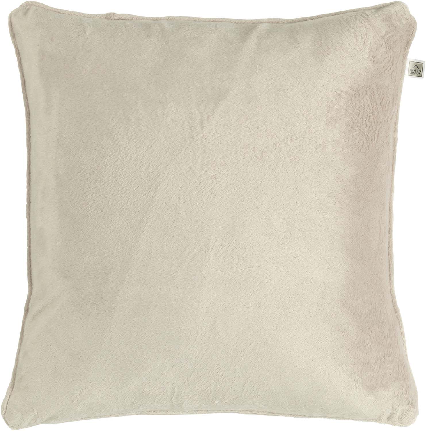 VELVET - Sierkussen 45x45 cm - zand - beige - effen