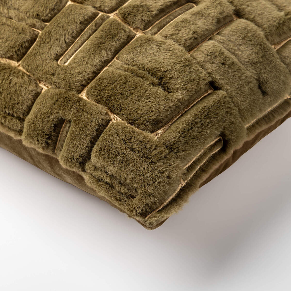 DORIS - Sierkussen 30x50 cm - Military Olive - Groen
