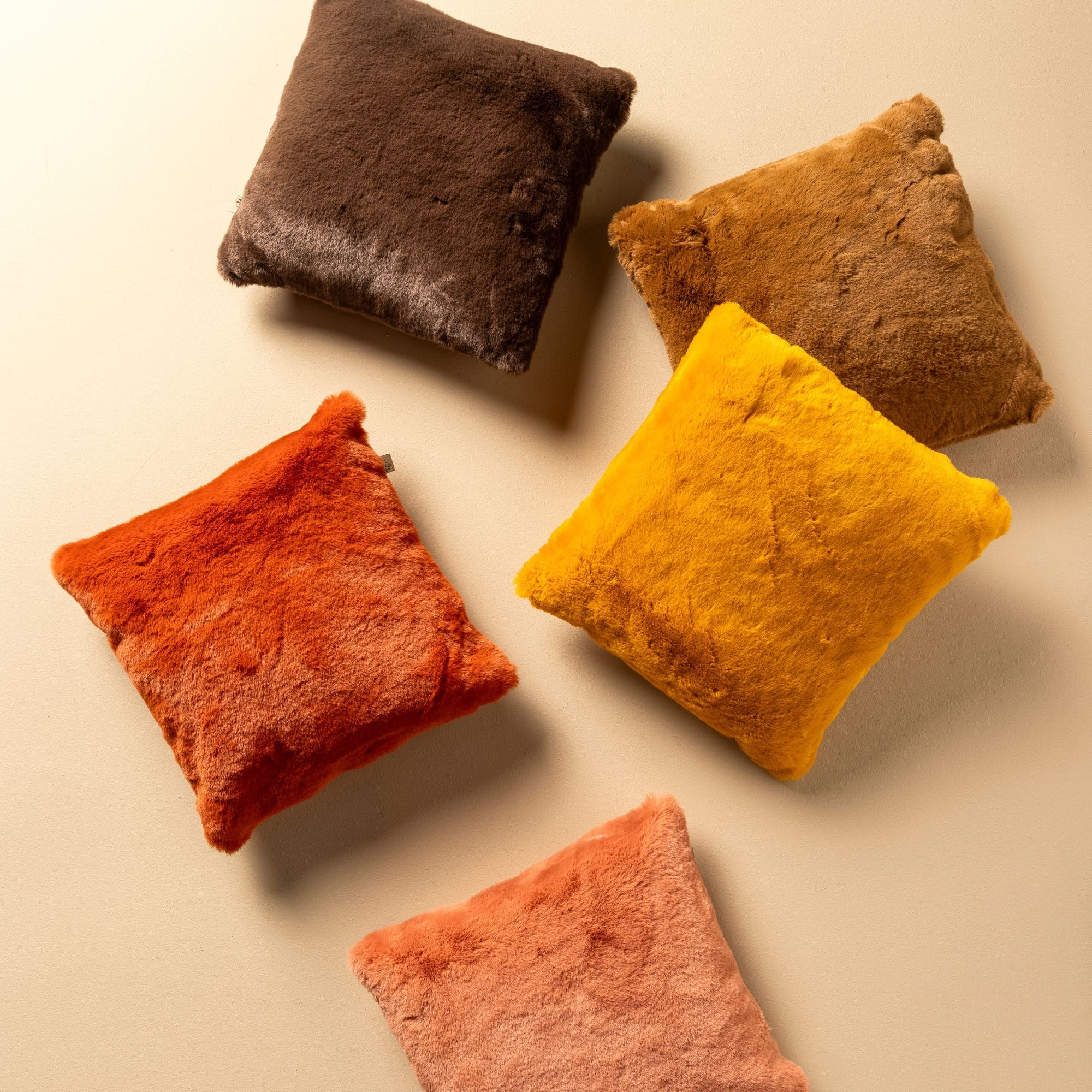 ZAYA - Kussenhoes 45x45 cm - bontlook - effen kleur - Muted Clay - roze