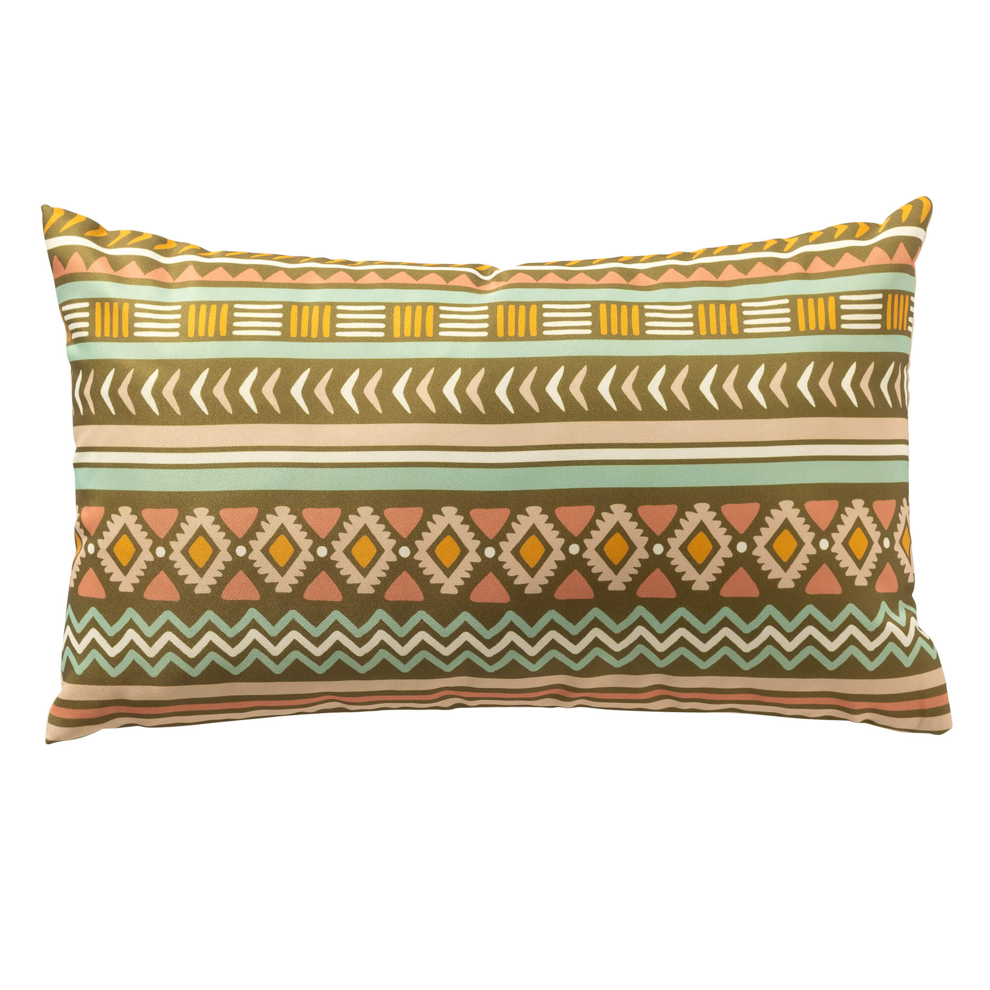 STEVIE – Buitenkussen 30x50 cm – Olive Branch – multicolor