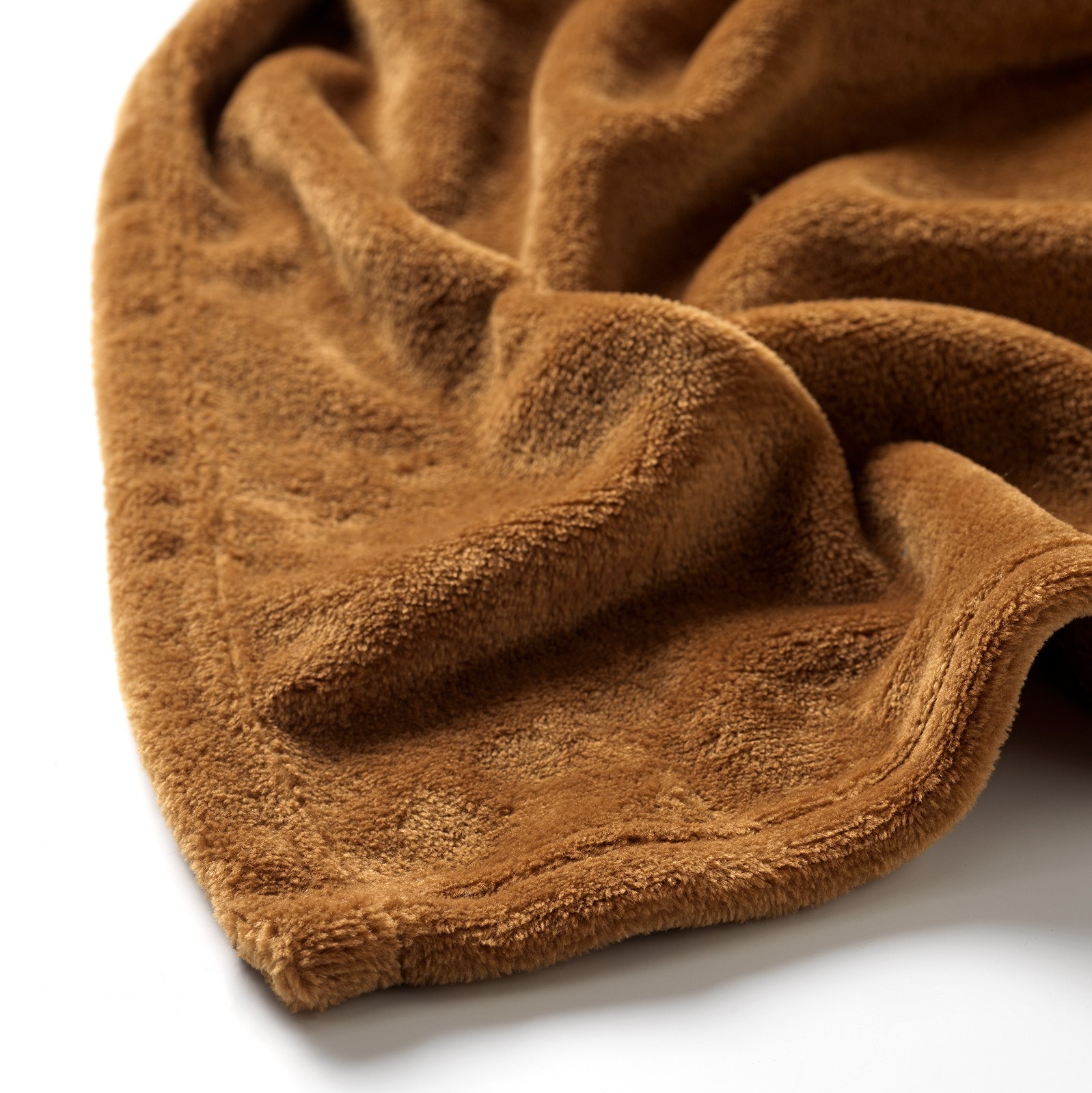 CHARLIE - Plaid flannel fleece XL - 200x220 cm - Brown - bruin | Plaid | DDL0912300843