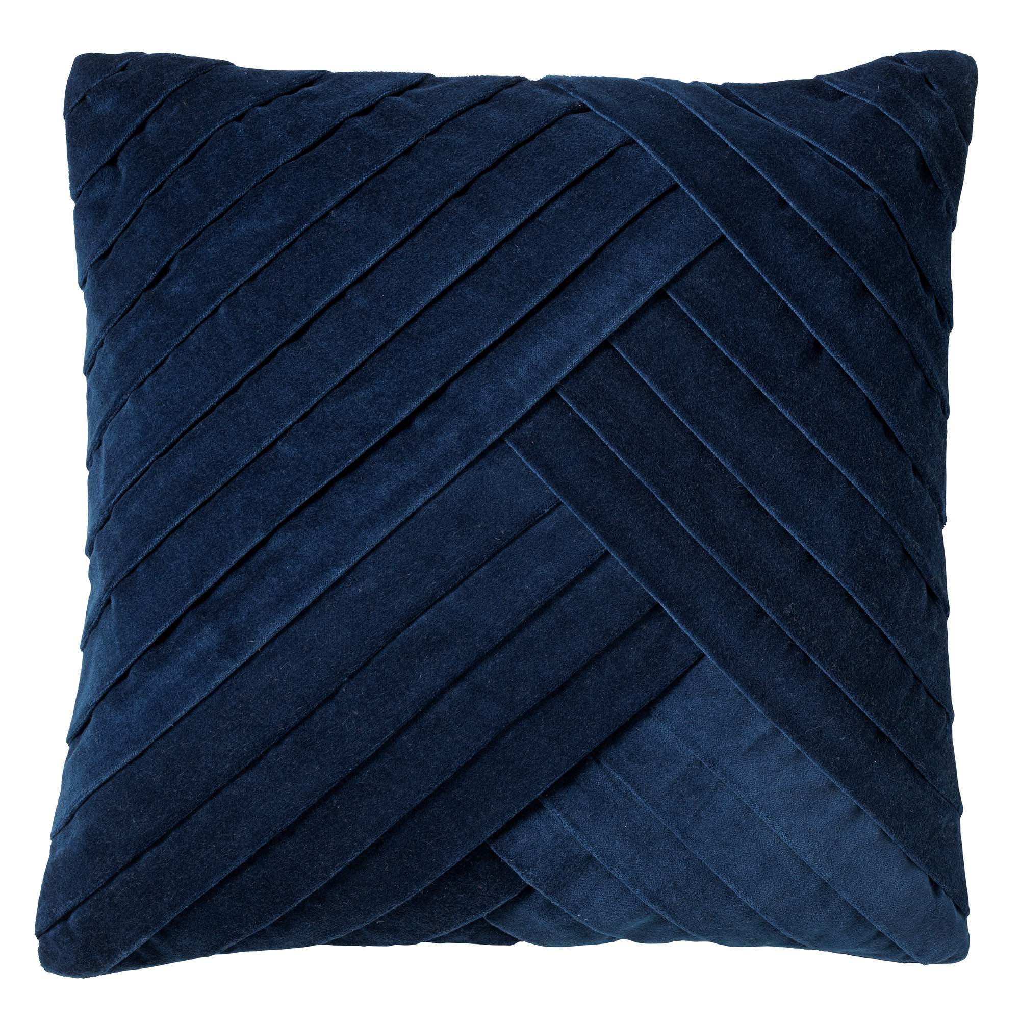 GIDI - Sierkussen velvet 45x45 cm Insignia Blue - donkerblauw