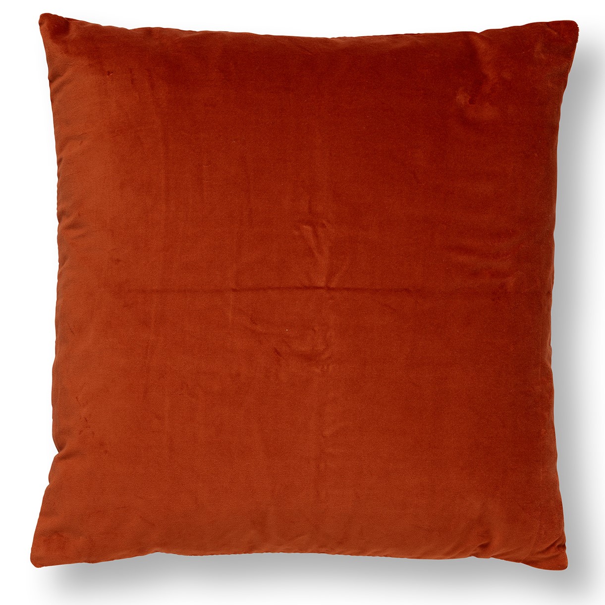 PEMM - Sierkussen velvet 45x45 cm - Potters Clay oranje - roze streepjes PEMM - Sierkussen velvet 45x45 cm - Potters Clay oranje - roze streepjes