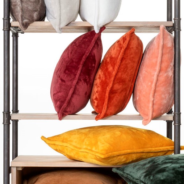 CILLY - Kussenhoes fleece 45x45 cm - Potters Clay - oranje CILLY - Kussenhoes fleece 45x45 cm - Potters Clay - oranje