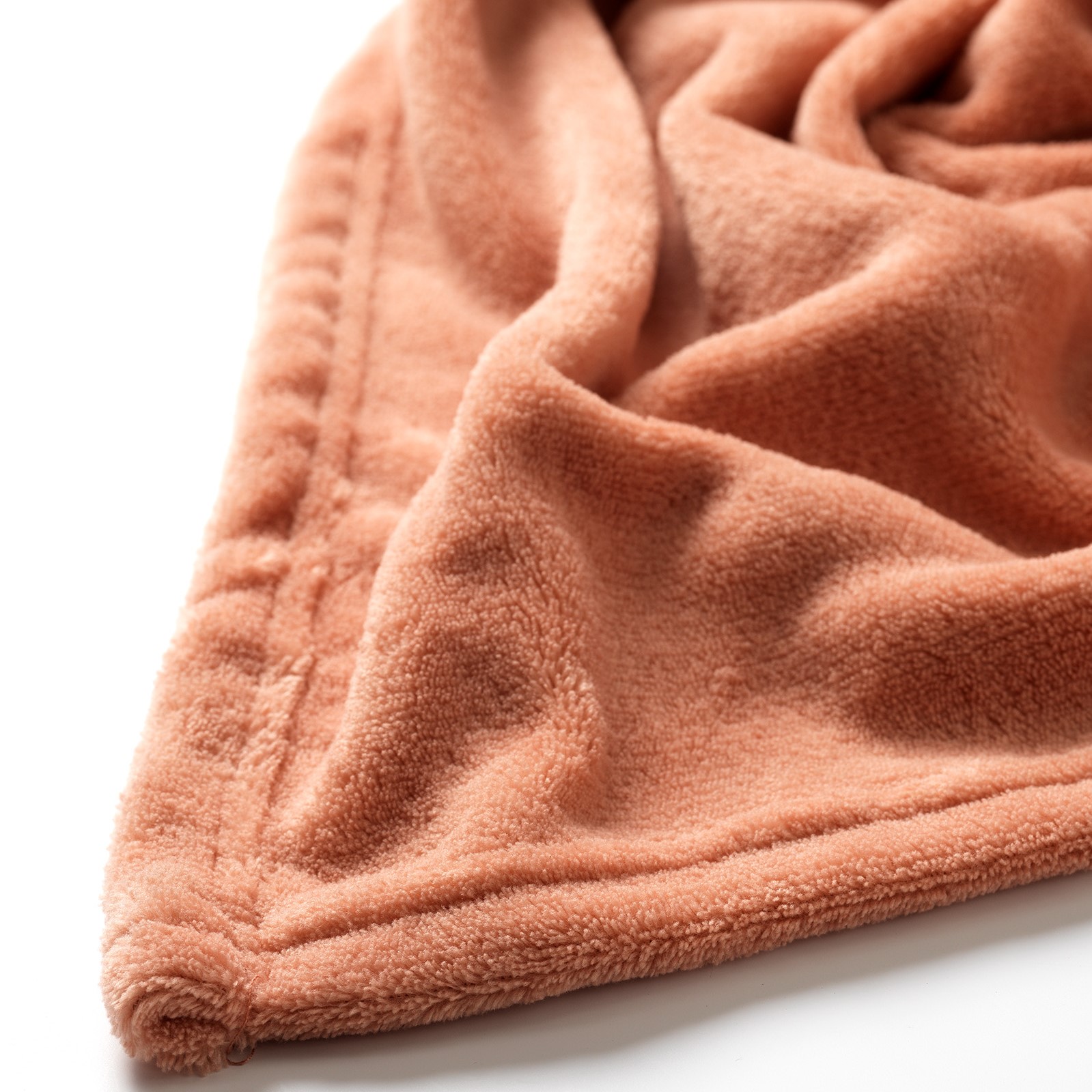 HARVEY - Plaid van fleece Muted Clay 150x200 cm - roze - superzacht