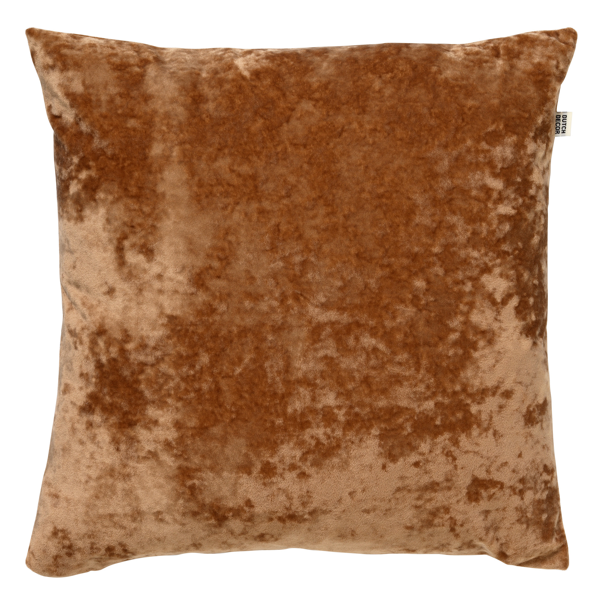 SKY - Sierkussen velvet 45x45 cm - Tobacco Brown - bruin